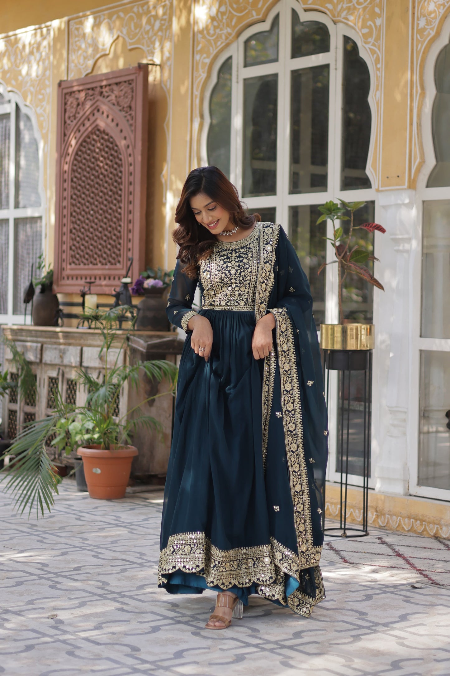 Morptich Color Beautiful Premium Designer Readymade Gown Collections