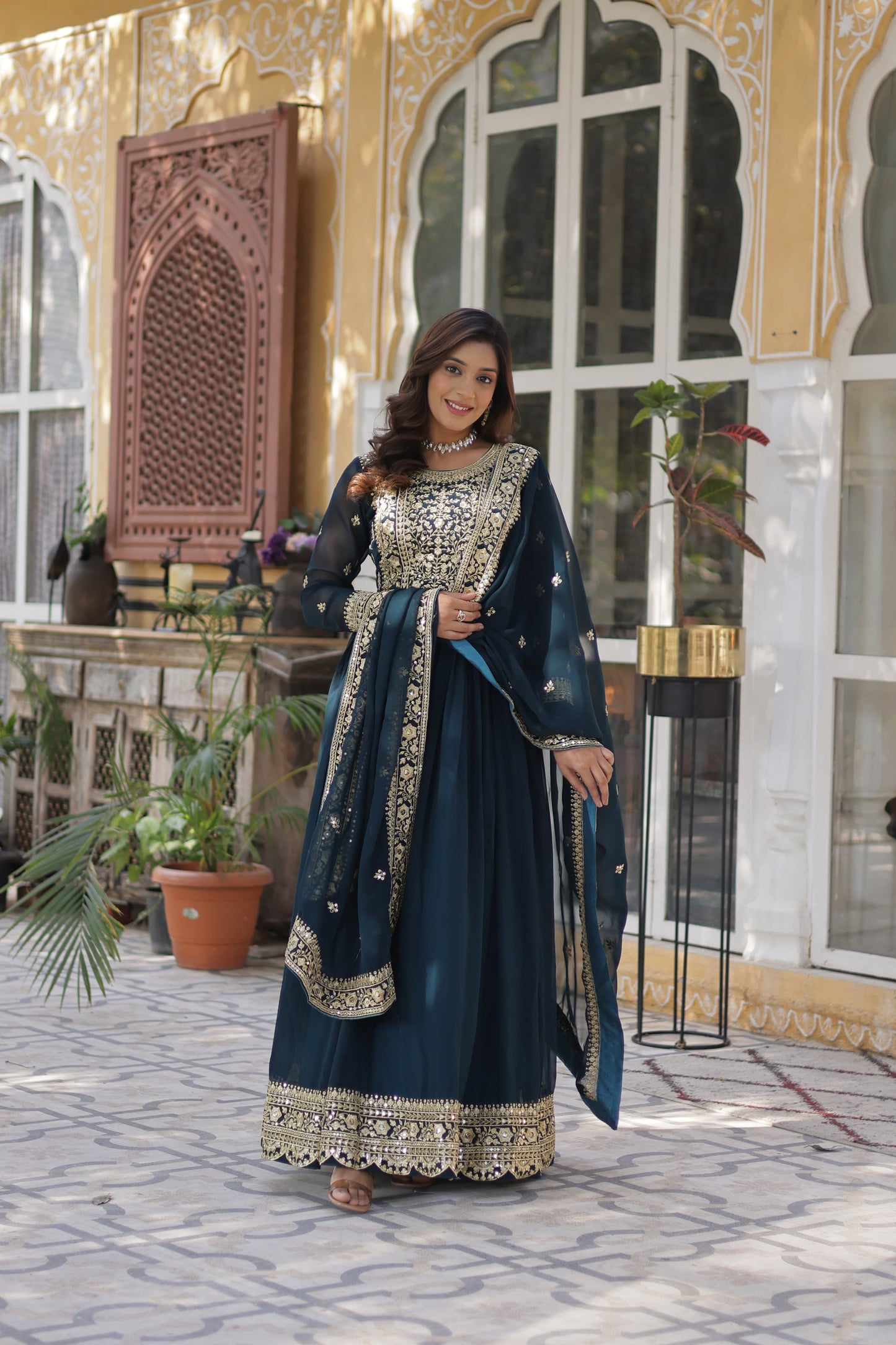 Morptich Color Beautiful Premium Designer Readymade Gown Collections