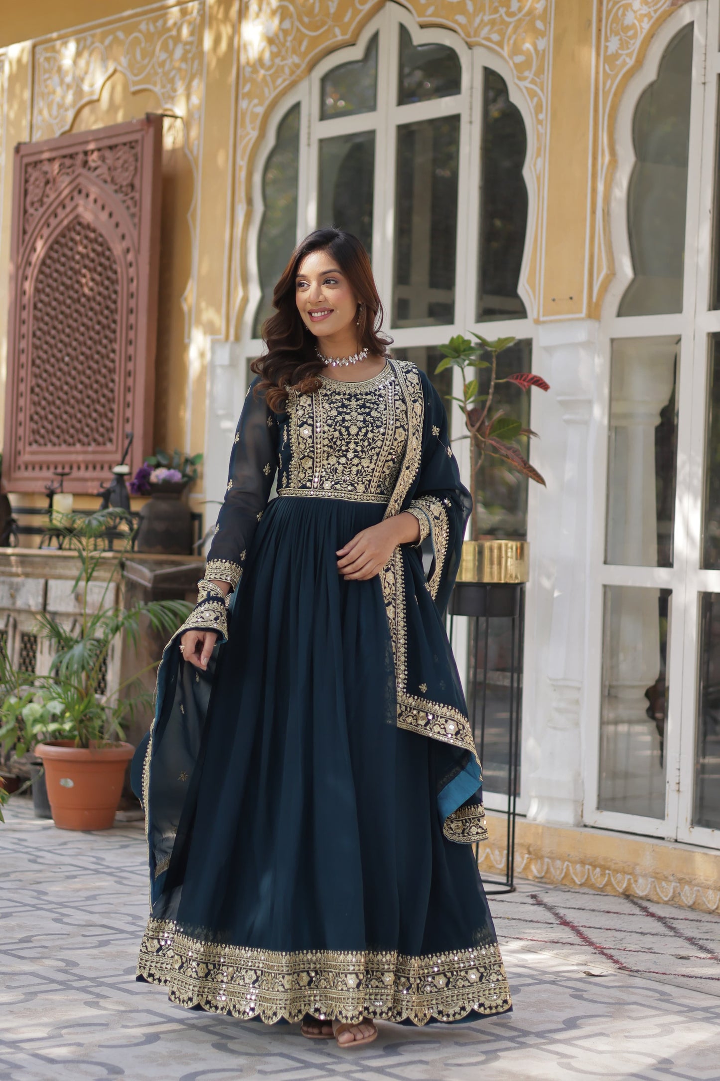 Morptich Color Beautiful Premium Designer Readymade Gown Collections