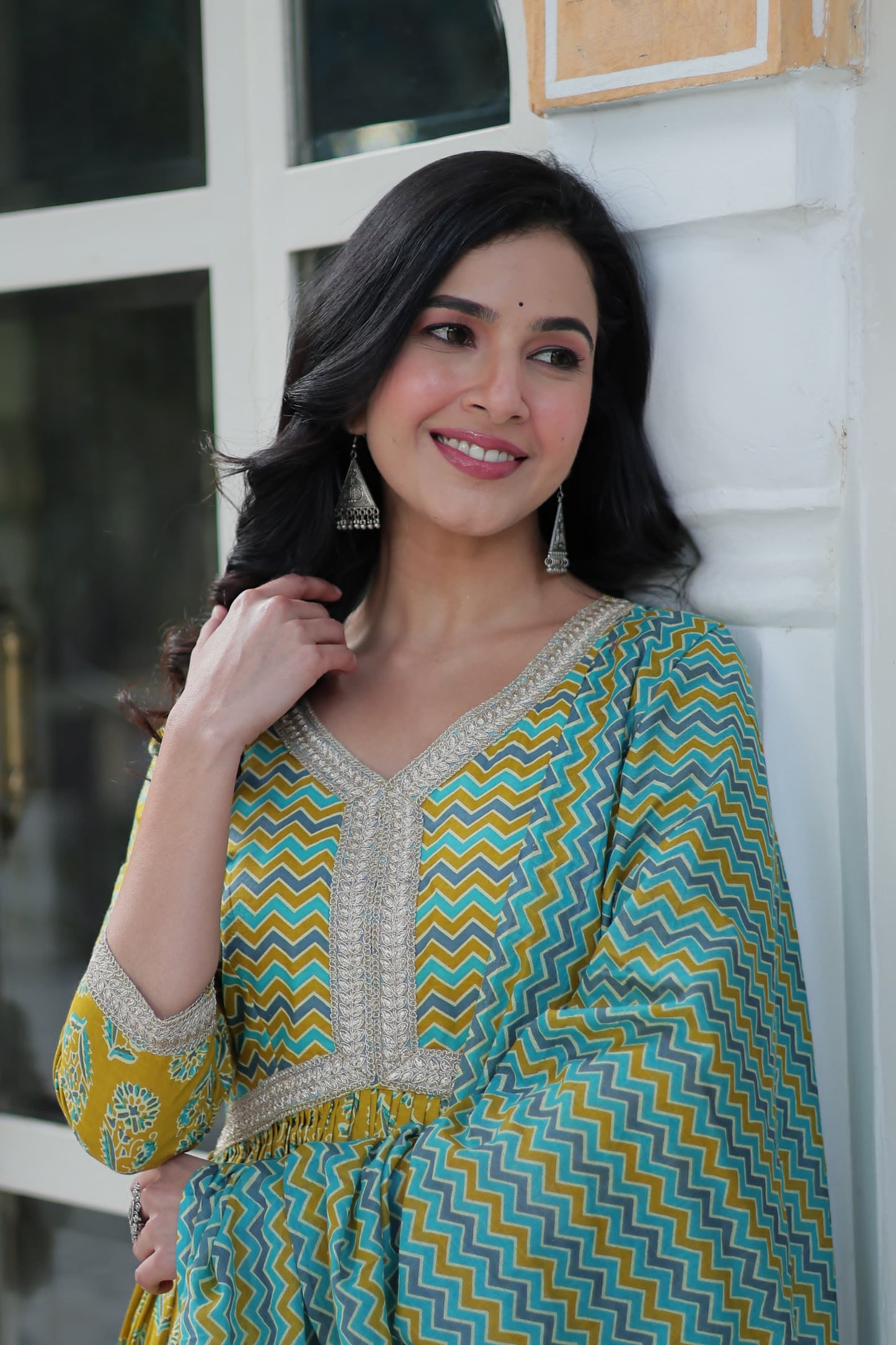 Summer Wear Cotton Dress Kurti With Pant & Dupatta Set