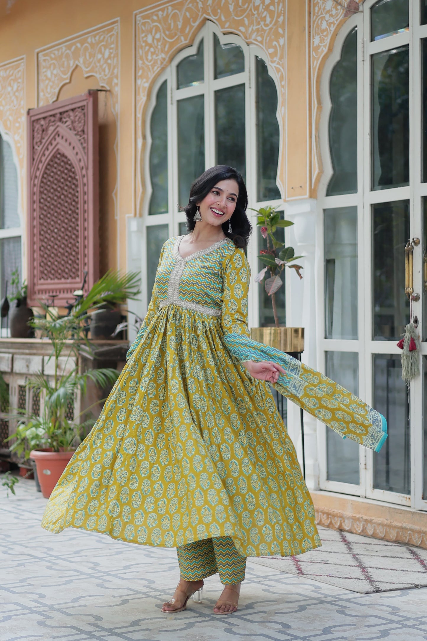 Summer Wear Cotton Dress Kurti With Pant & Dupatta Set