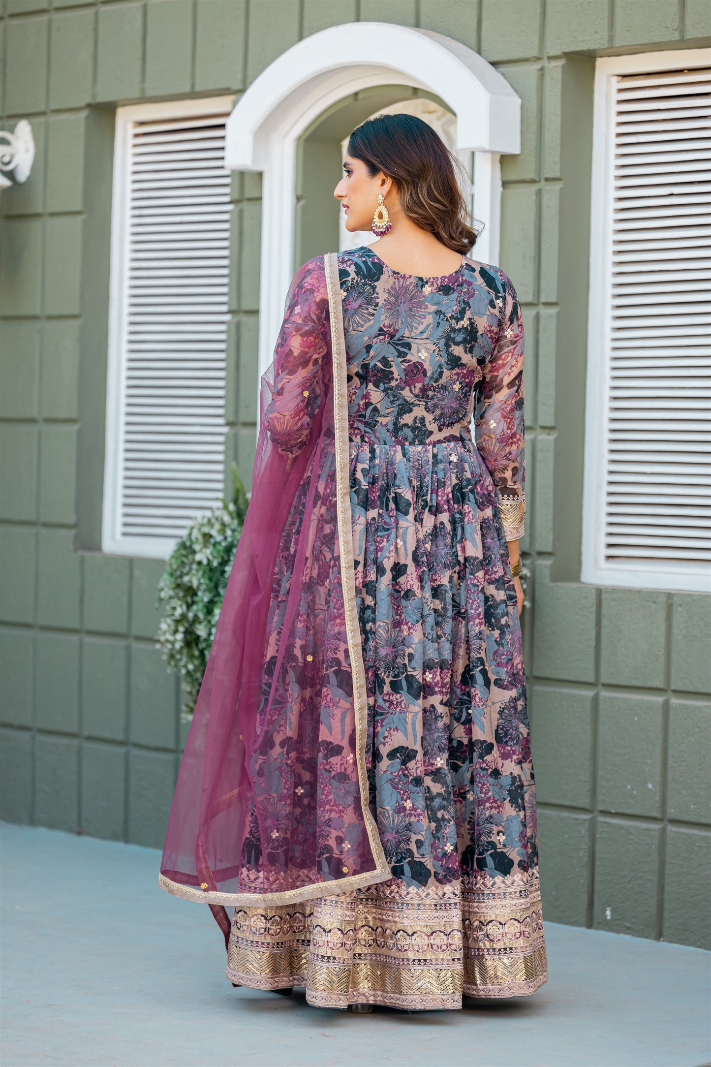 Designer Readymade Gown Collections in silk fabric
