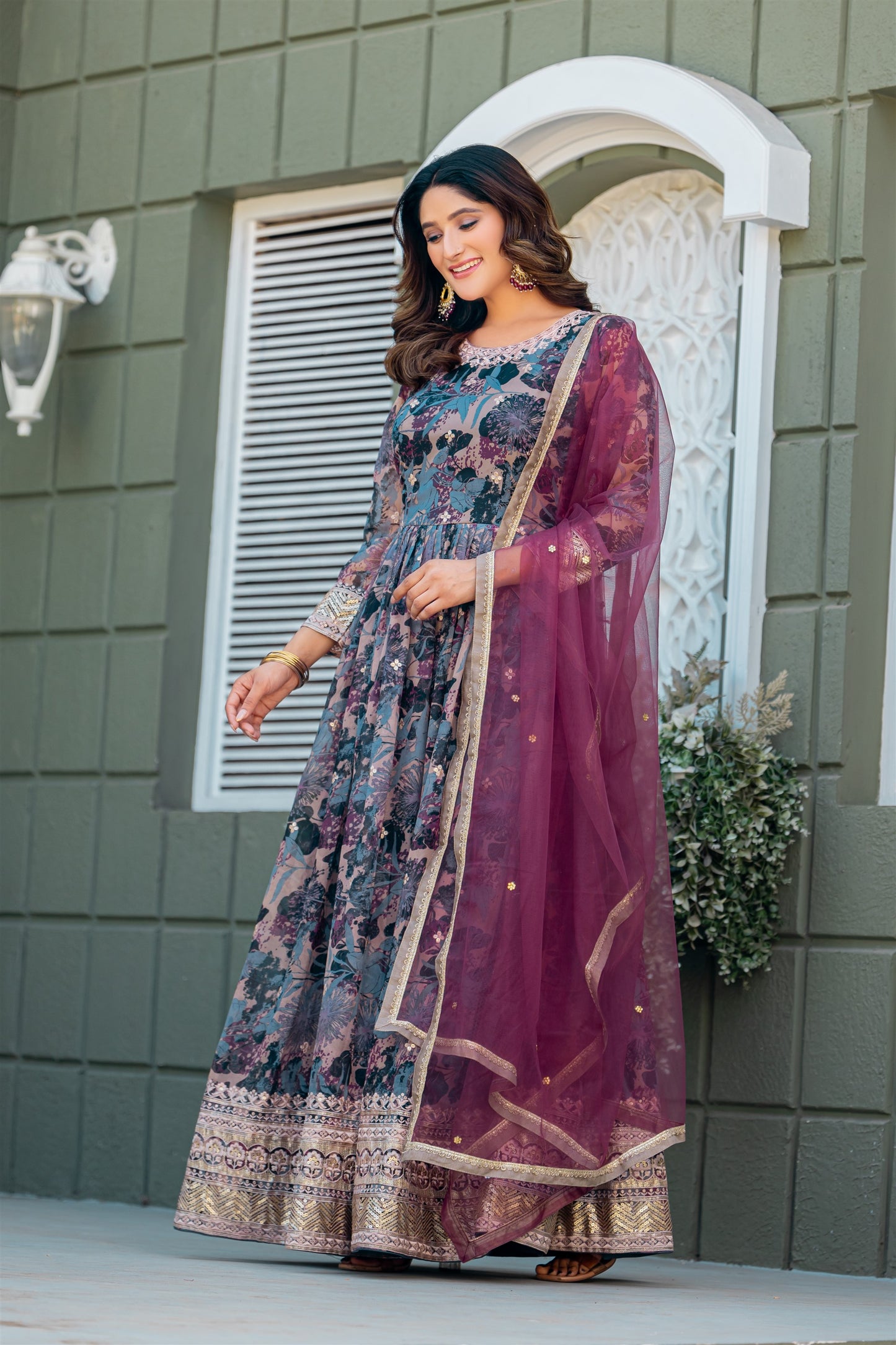 Designer Readymade Gown Collections in silk fabric