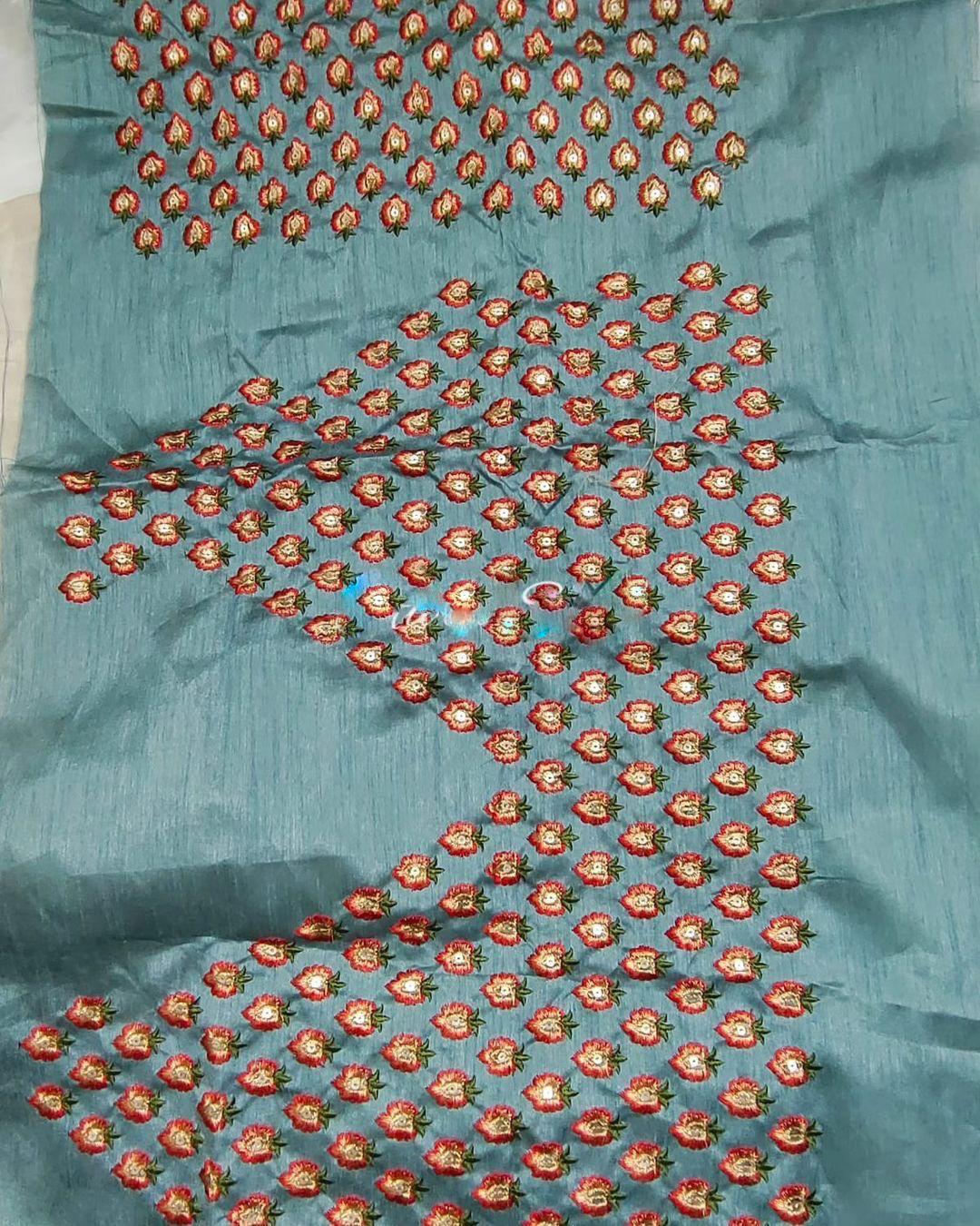 Beautiful Partywear Light Color Saree in Organza Fabric