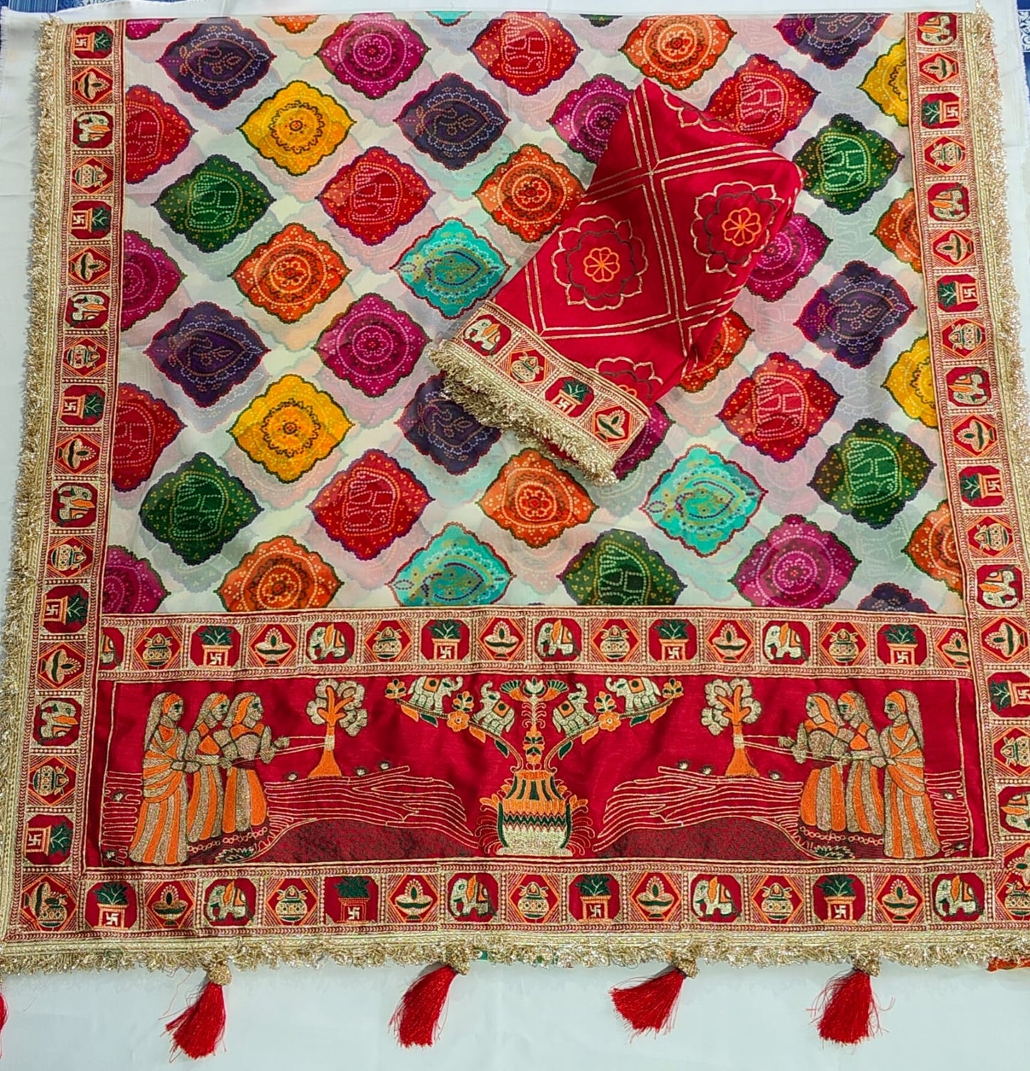 Bandhani Print Patola Saree
