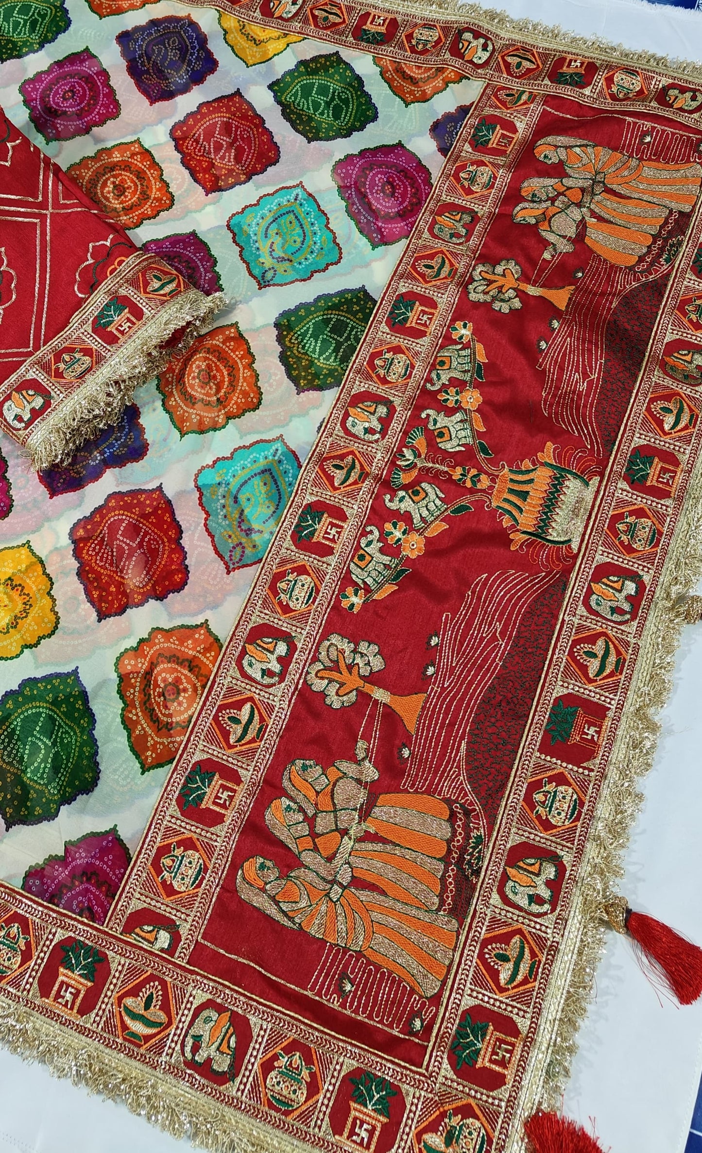 Bandhani Print Patola Saree