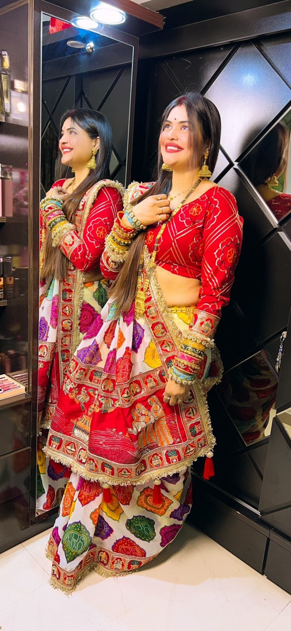 Bandhani Print Patola Saree
