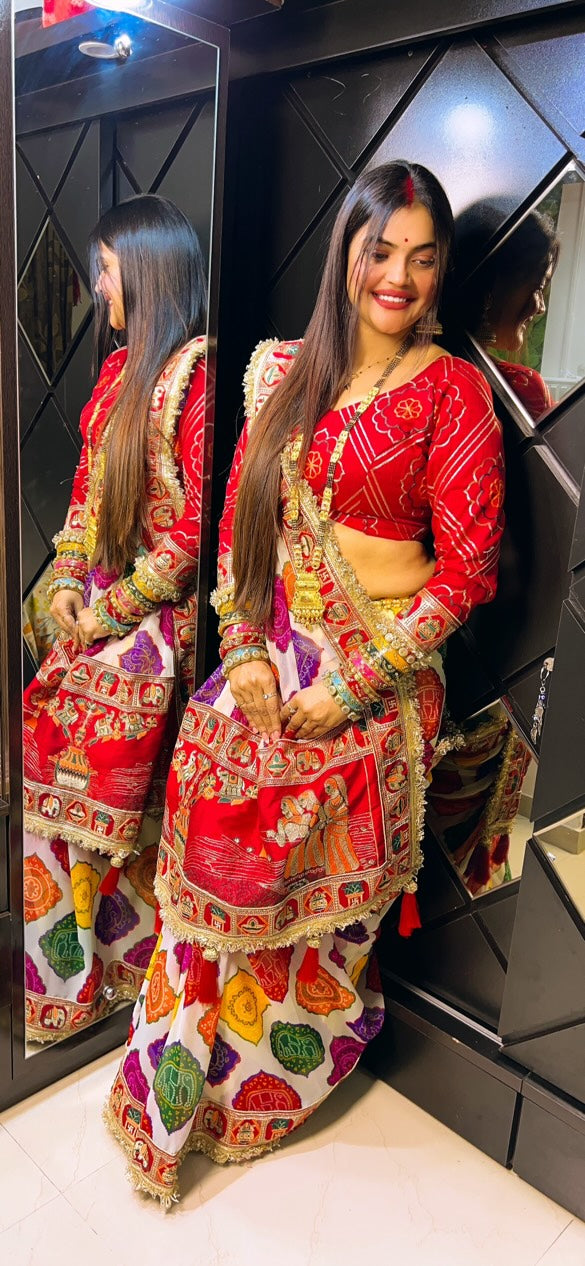 Bandhani Print Patola Saree