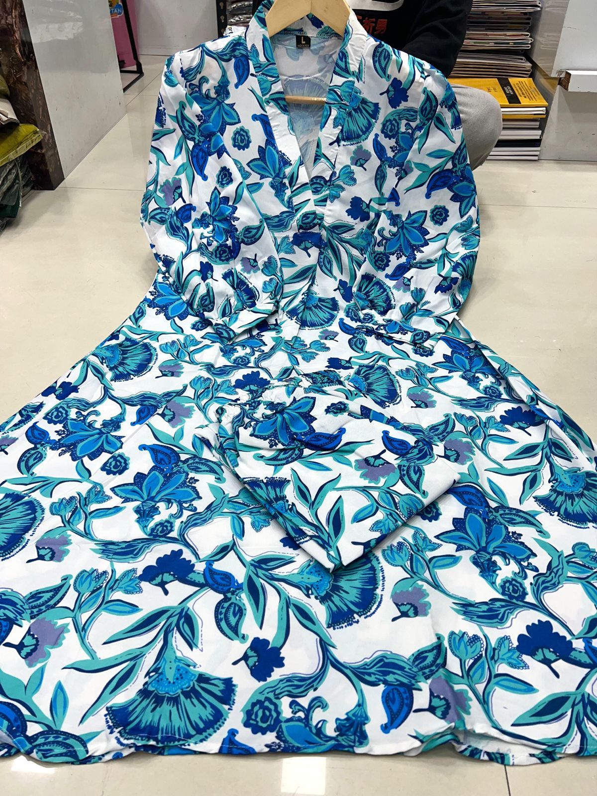 Cotton Co Ord Set for summer Wear in Sky Blue Color