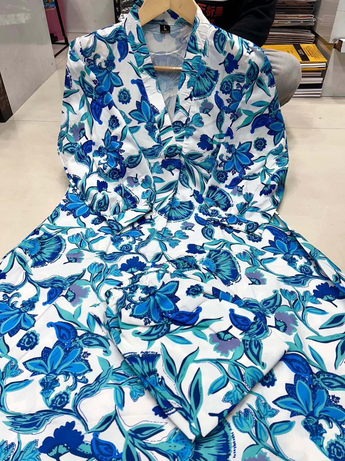 Cotton Co Ord Set for summer Wear in Sky Blue Color