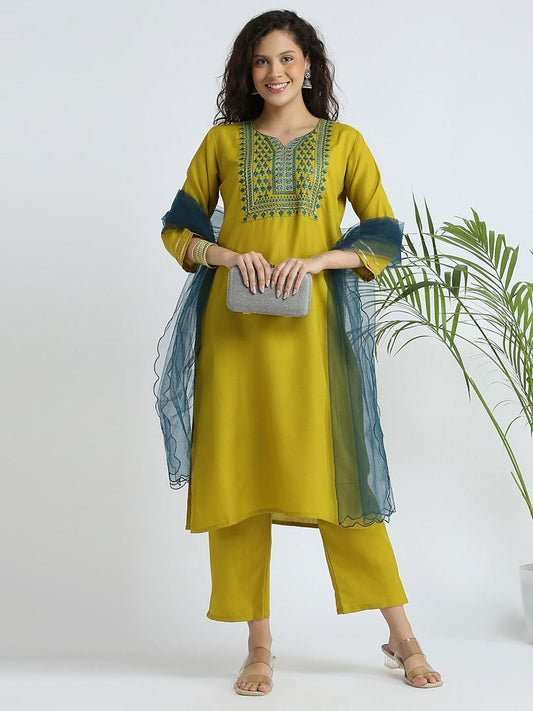 Summer Wear Cotton Wear Dress in Yellow Color