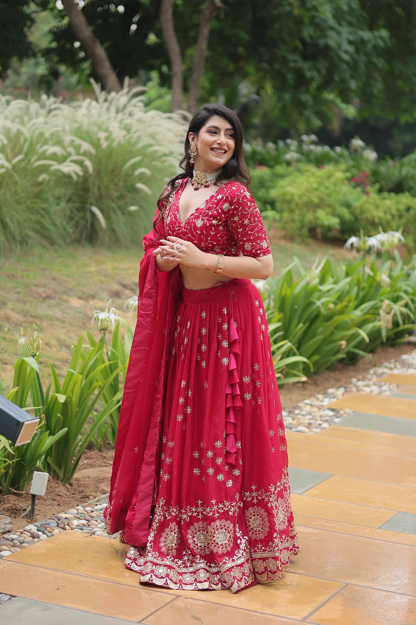 Pink Color Beautiful Lehenga Choli in Rangoli Silk Fabric