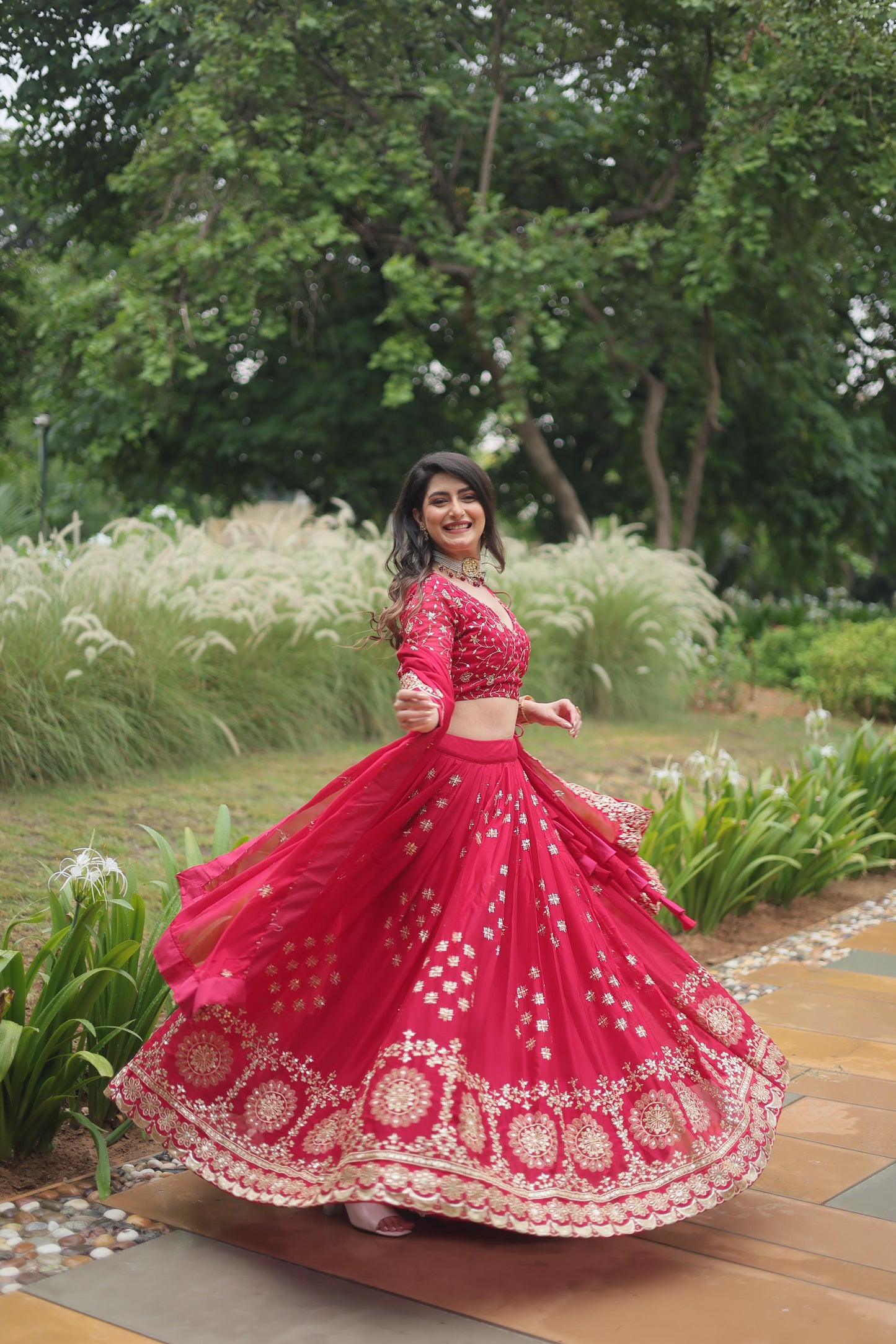 Pink Color Beautiful Lehenga Choli in Rangoli Silk Fabric