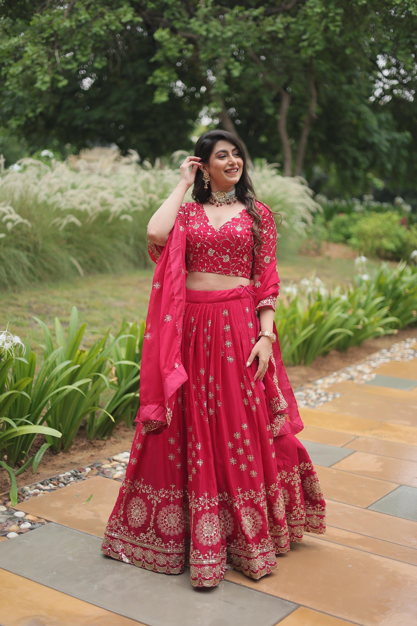 Pink Color Beautiful Lehenga Choli in Rangoli Silk Fabric