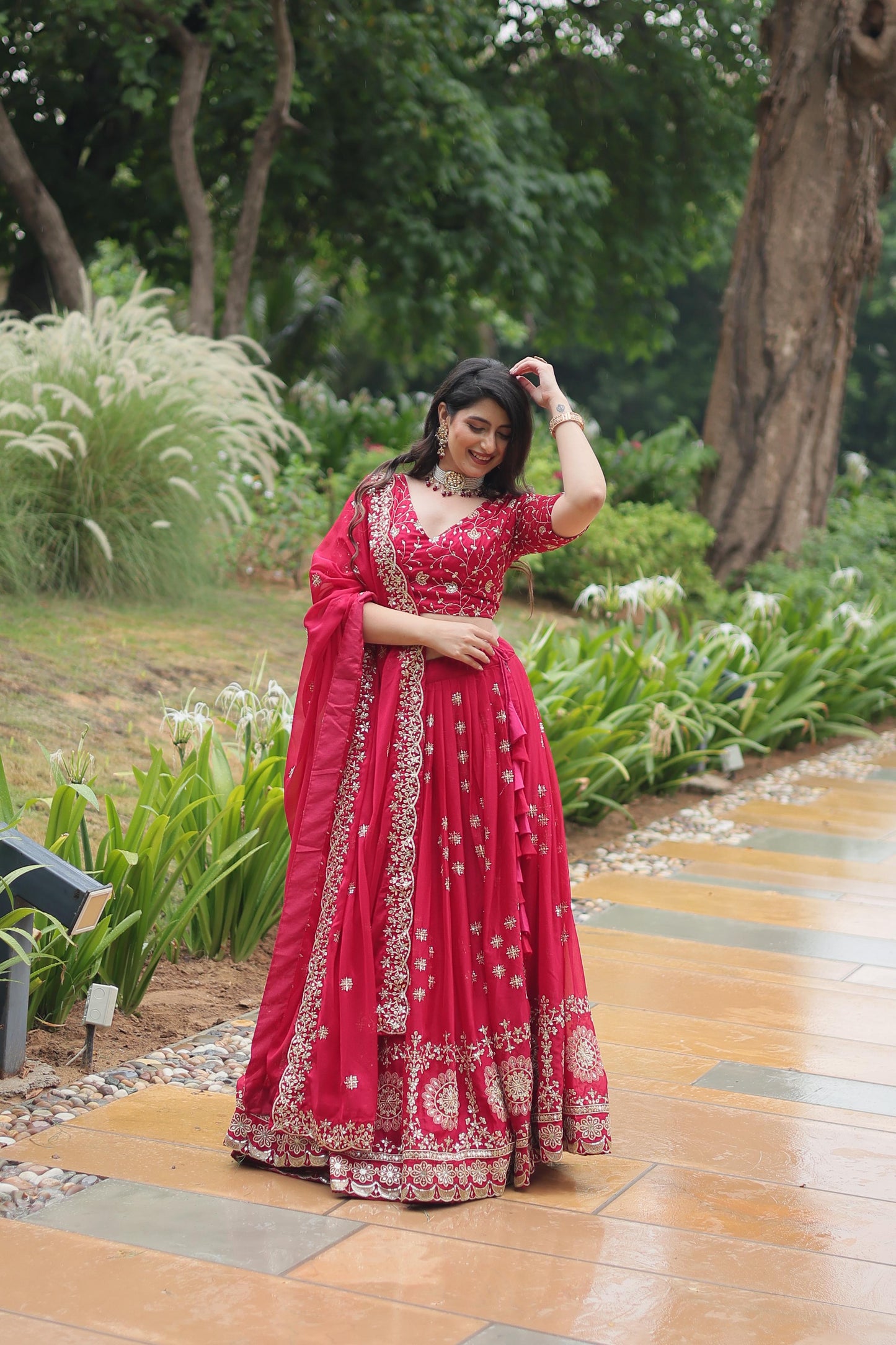 Pink Color Beautiful Lehenga Choli in Rangoli Silk Fabric