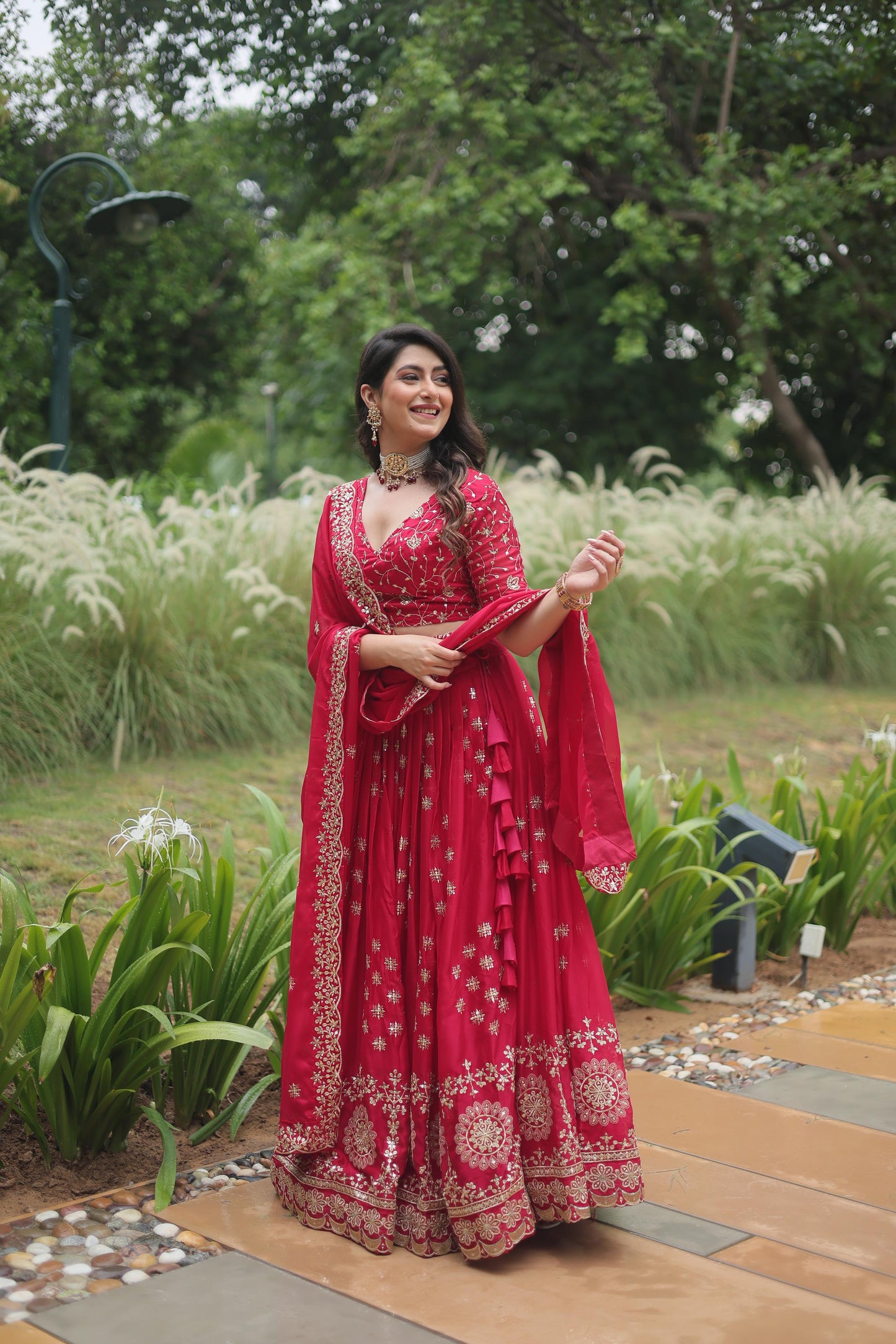 Pink Color Beautiful Lehenga Choli in Rangoli Silk Fabric