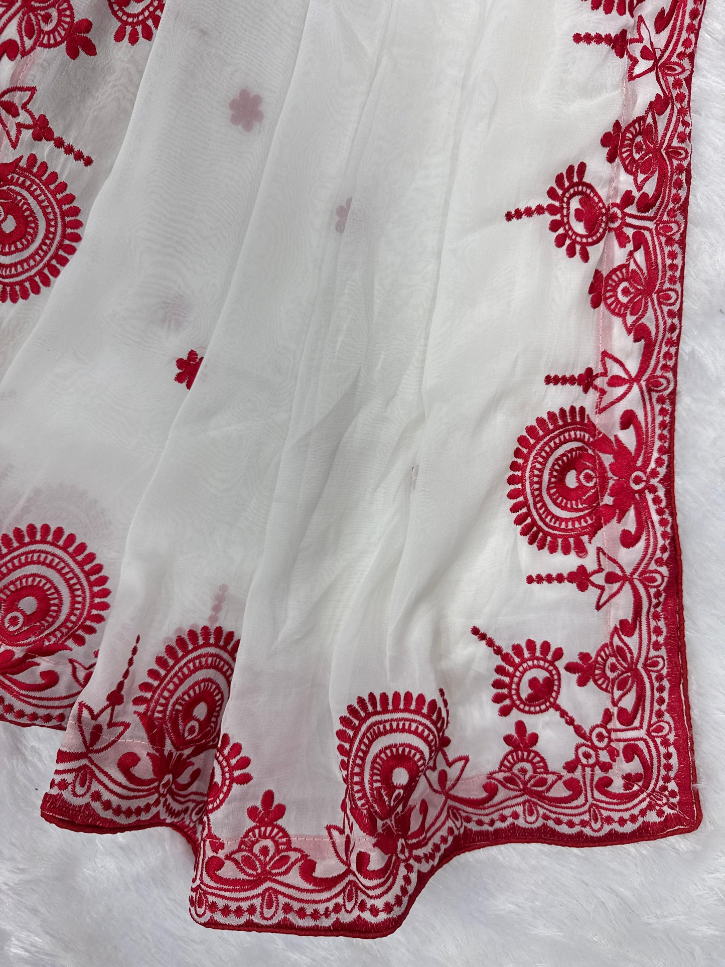 some special red & white saree