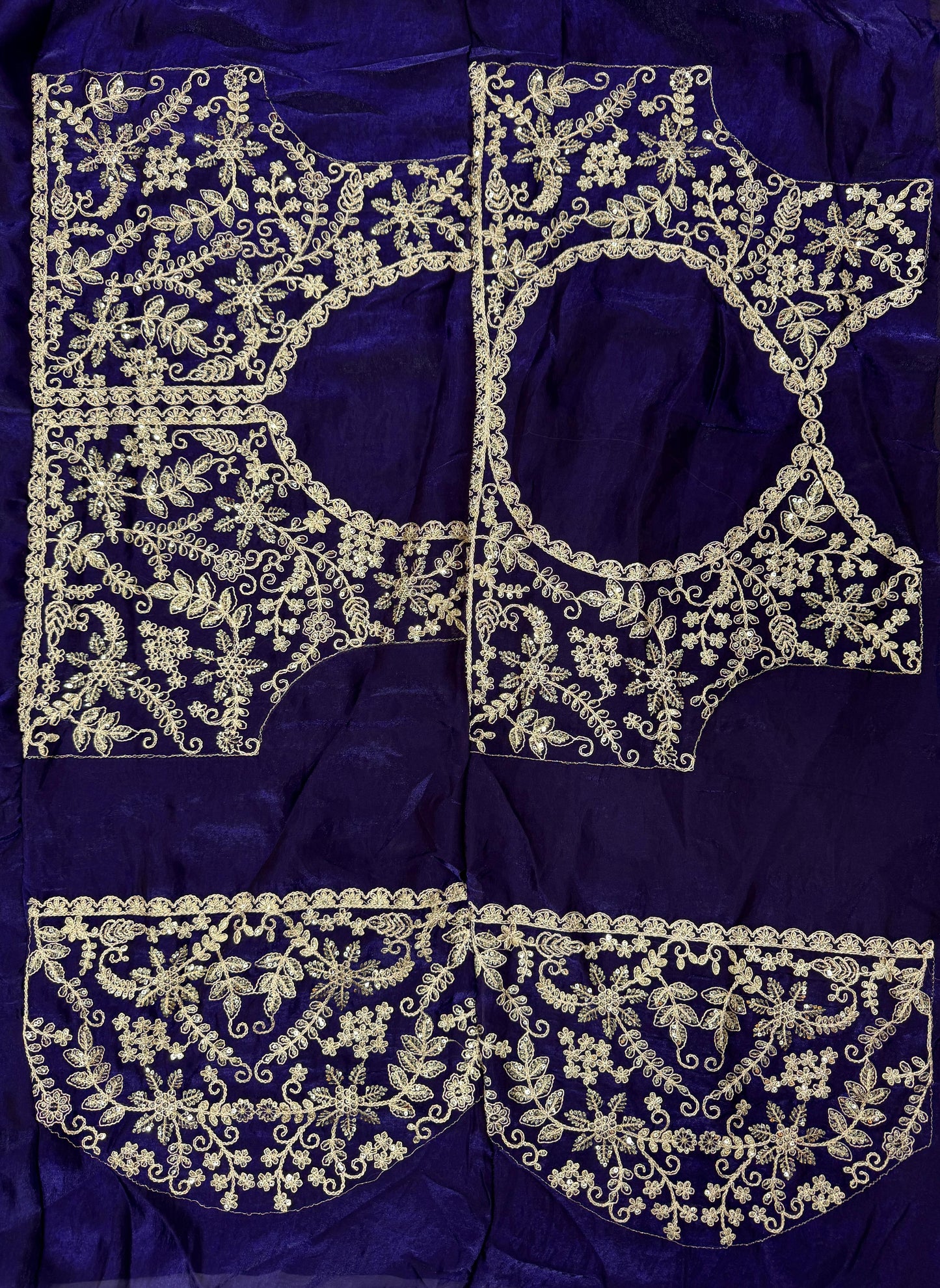 Blue Color Beautiful Partywear Designer Sequins Saree