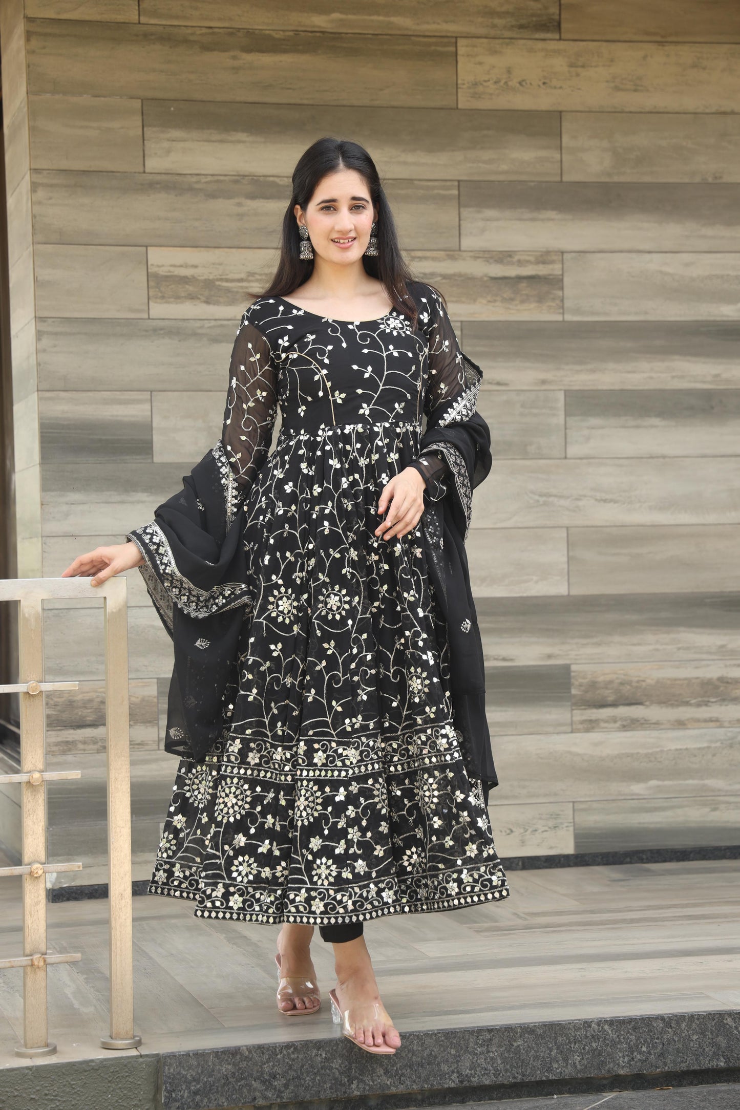 Anarkali Suit Is Luxury Clothing Considered To Be High Quality Made By Thread-Sequins Embroidery