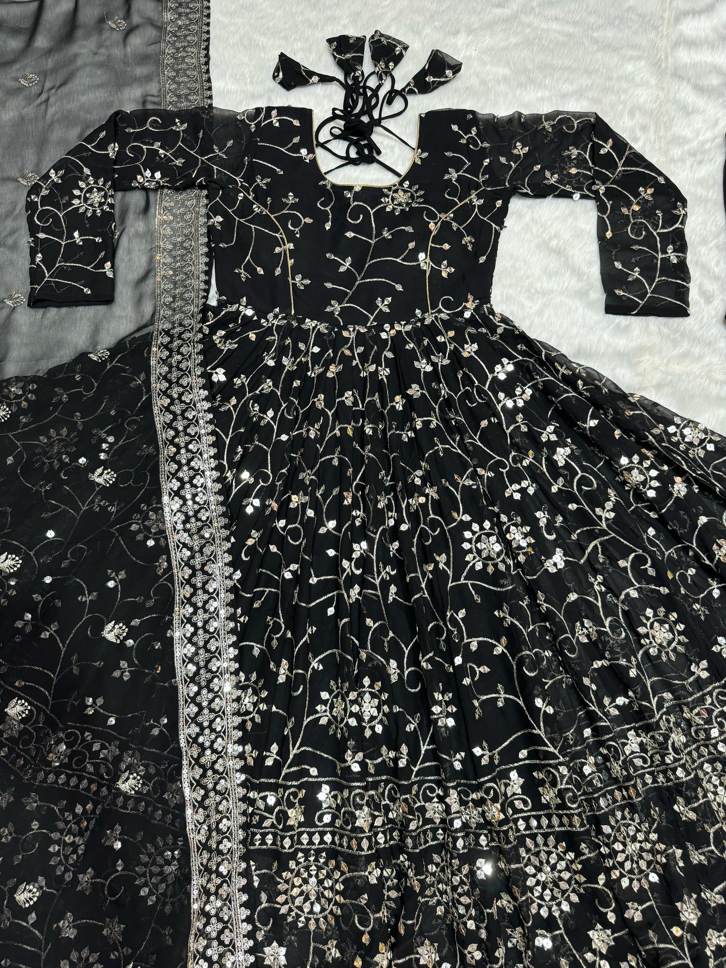 Anarkali Suit Is Luxury Clothing Considered To Be High Quality Made By Thread-Sequins Embroidery