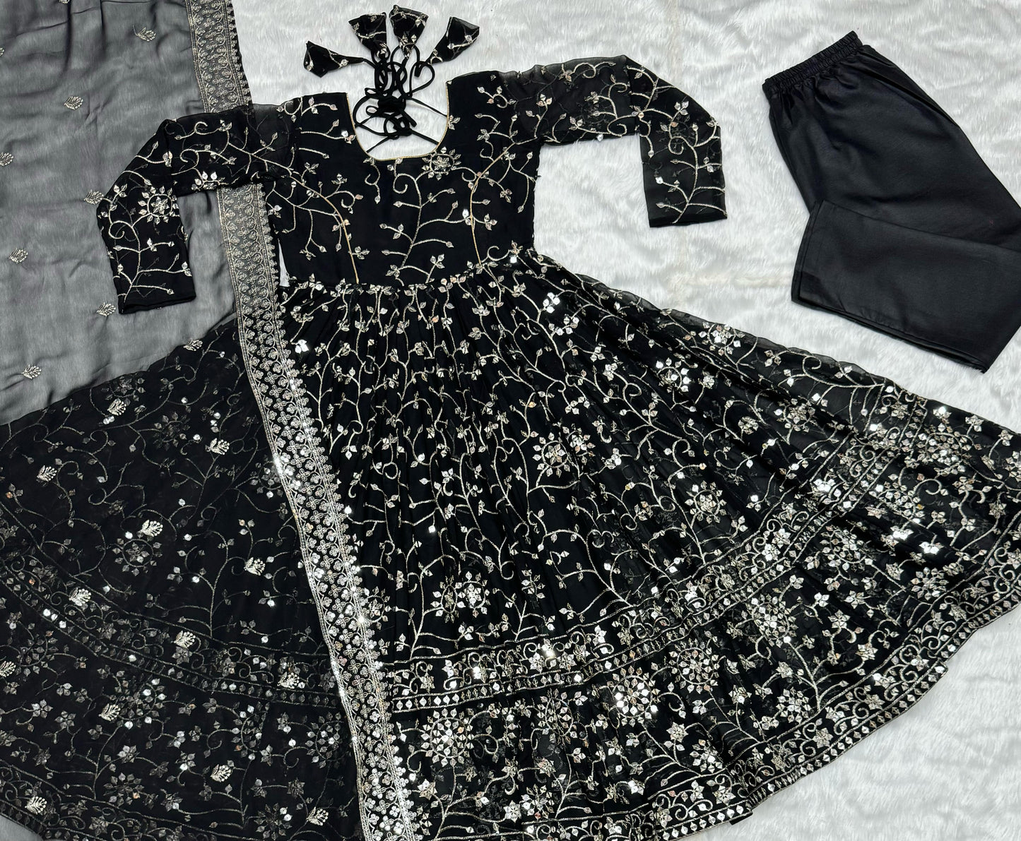 Anarkali Suit Is Luxury Clothing Considered To Be High Quality Made By Thread-Sequins Embroidery
