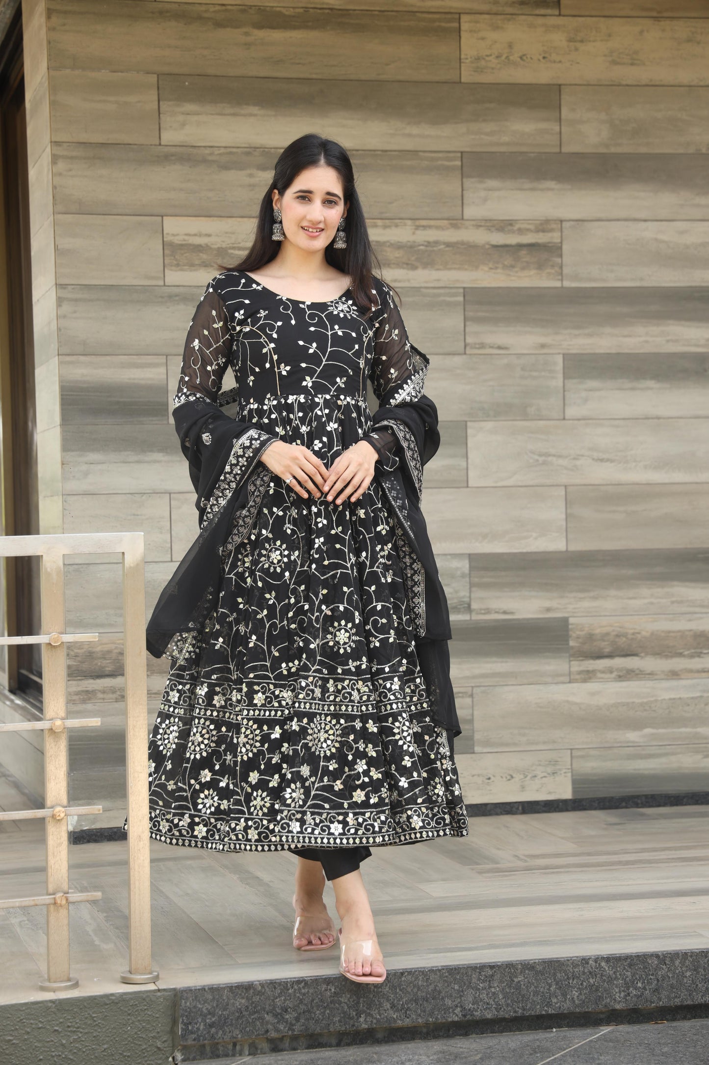Anarkali Suit Is Luxury Clothing Considered To Be High Quality Made By Thread-Sequins Embroidery