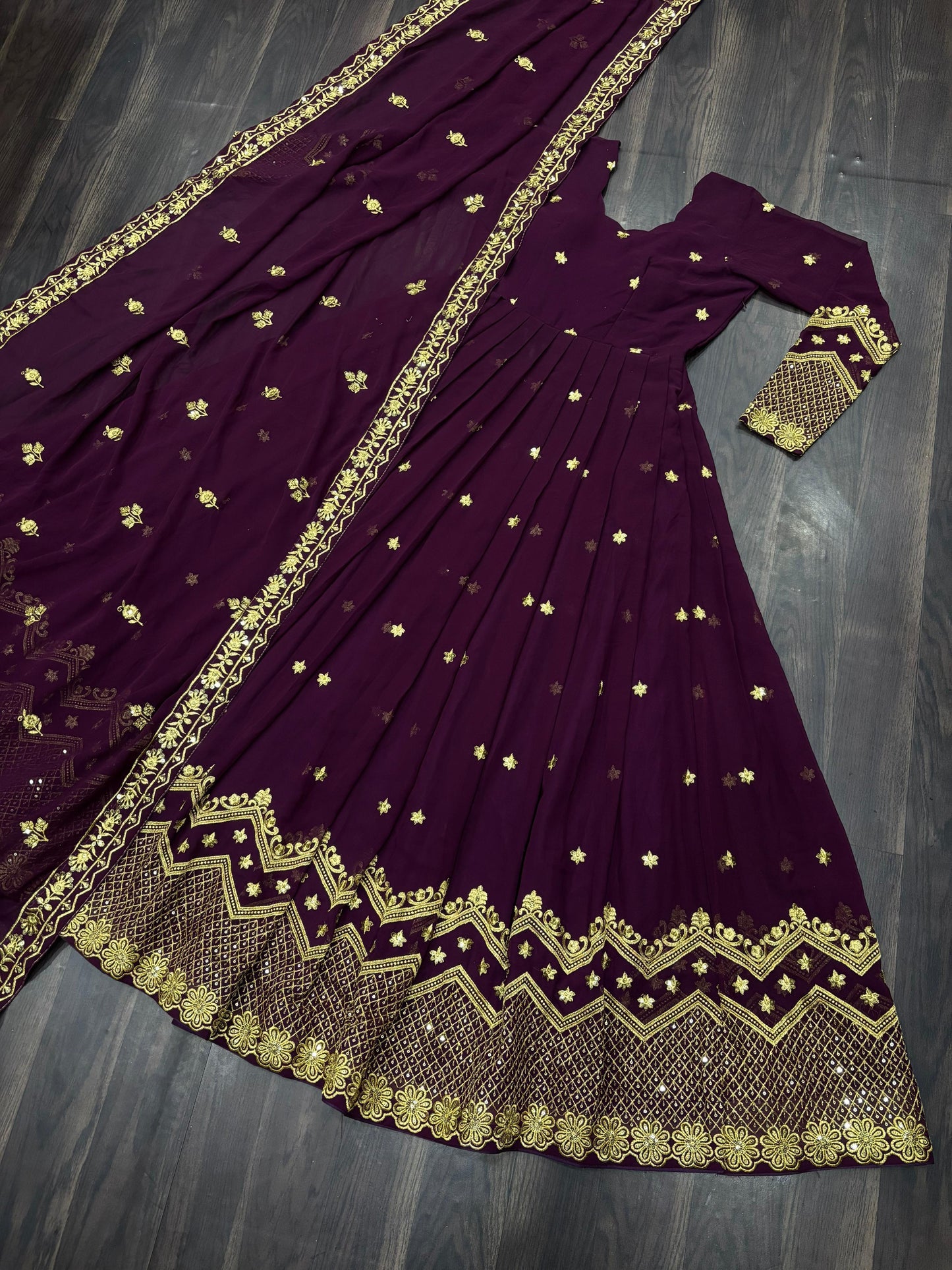 Designer Readymade Gown in Georgette fabric