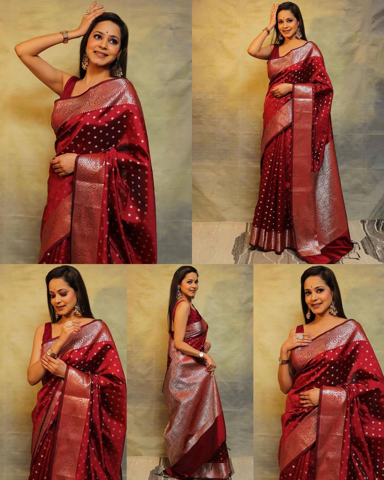 Red Color beautiful Banarasi Silk Saree