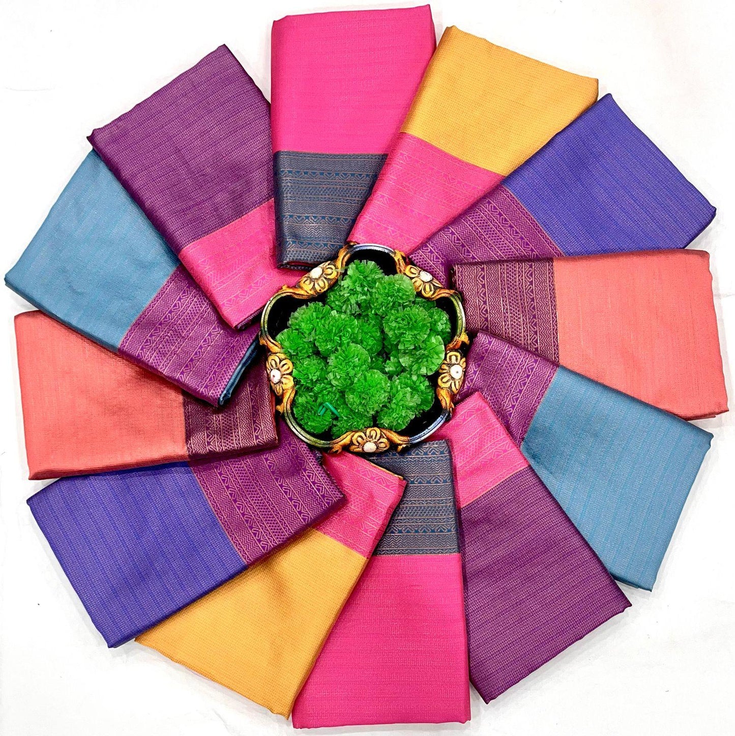 Rani Pink Color Beautiful Banarasi Silk Saree