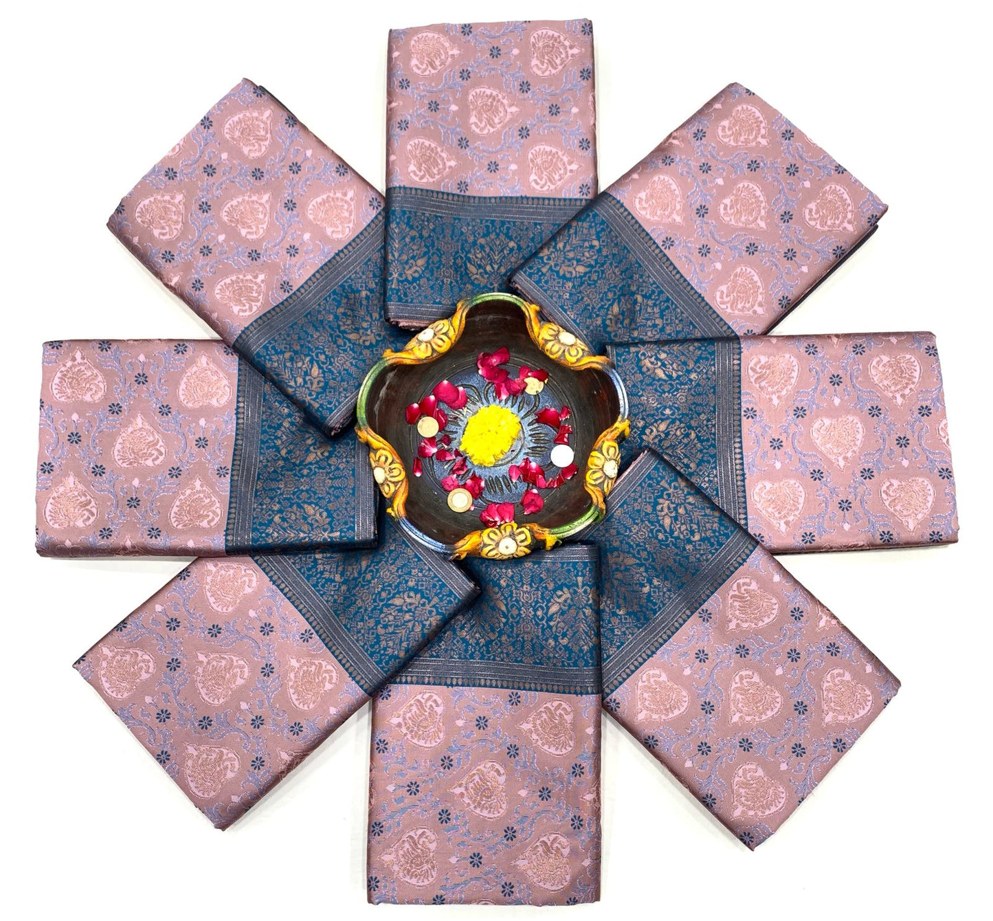 Beautiful Multi Color Banarasi Silk Saree