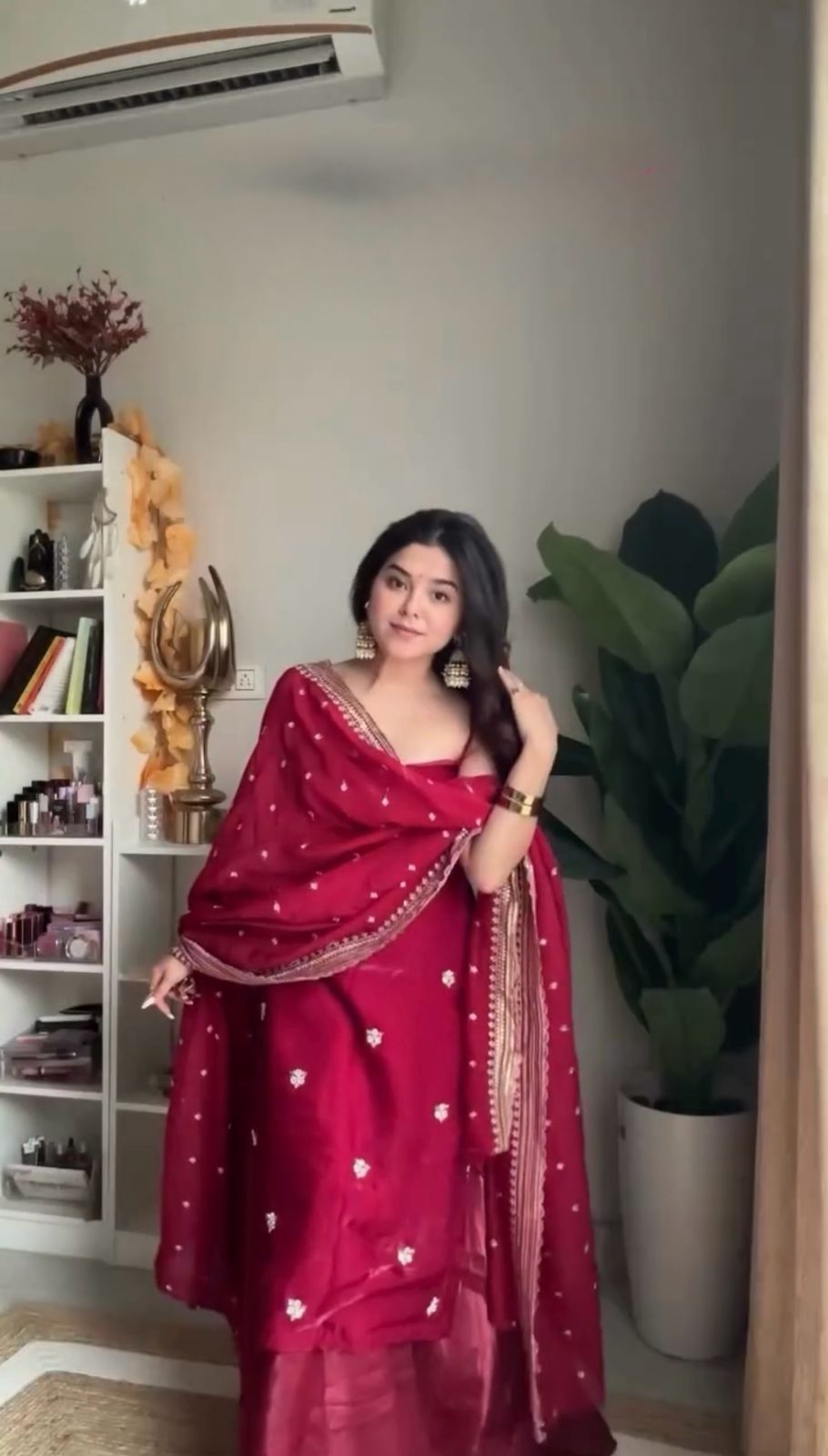 Red Color Beautiful Suit For Wedding Function