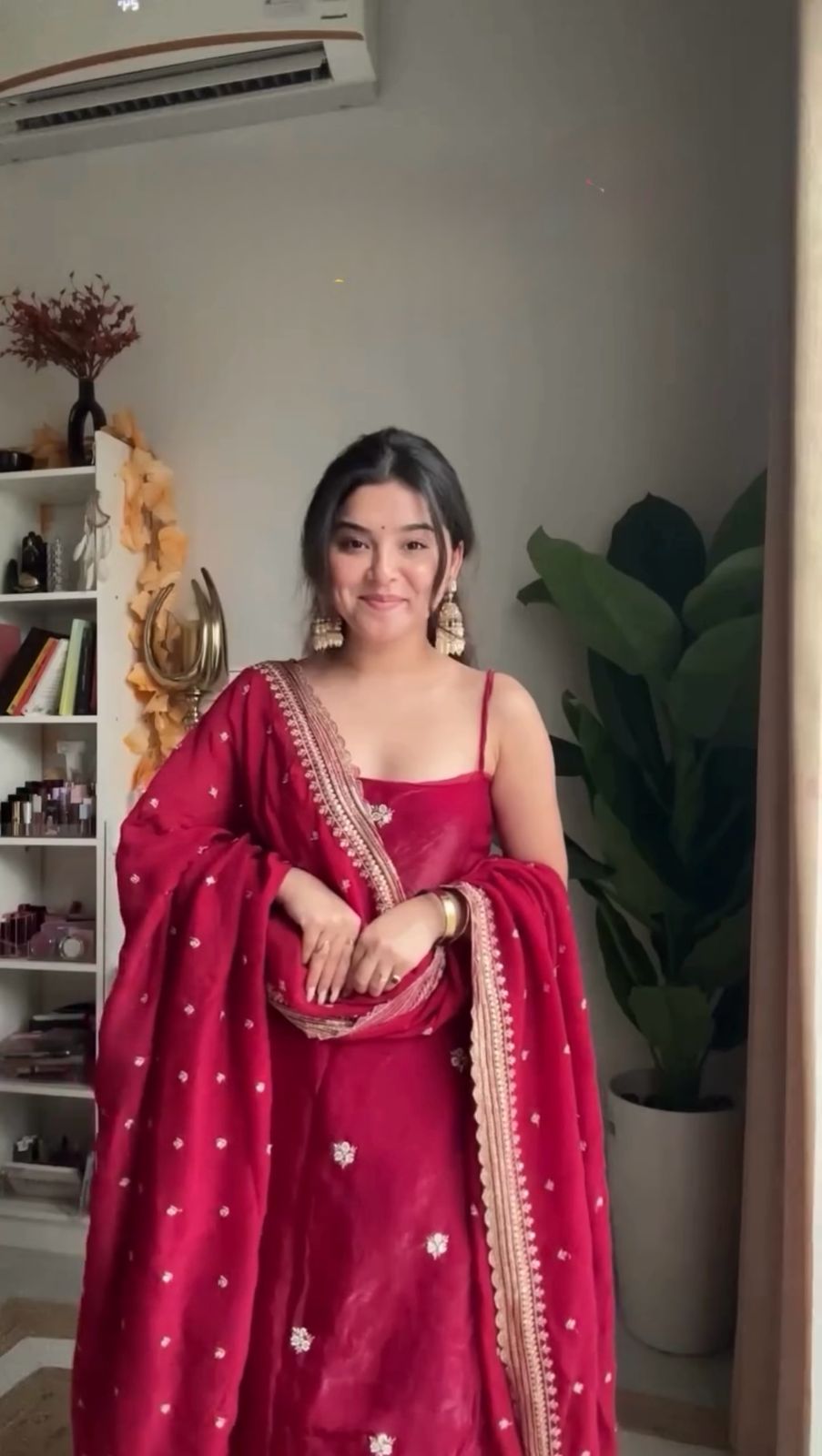 Red Color Beautiful Suit For Wedding Function