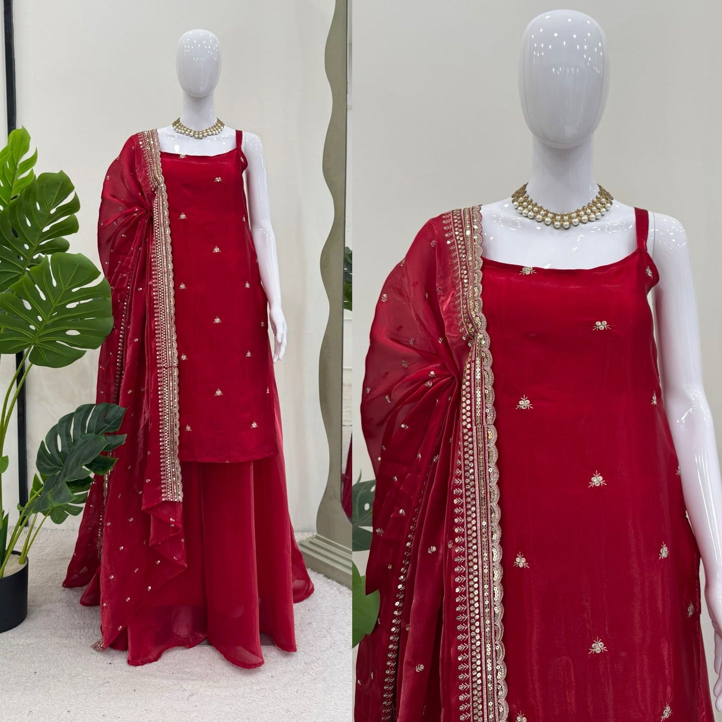Red Color Beautiful Suit For Wedding Function