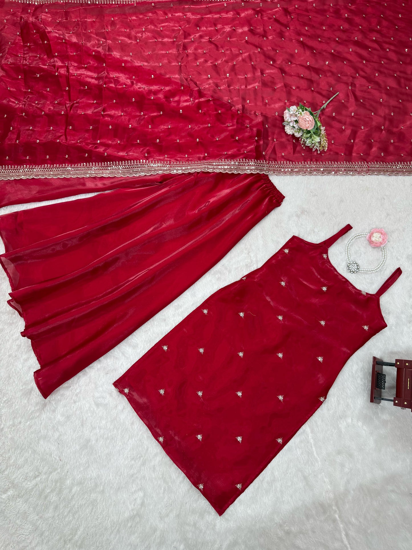 Red Color Beautiful Suit For Wedding Function