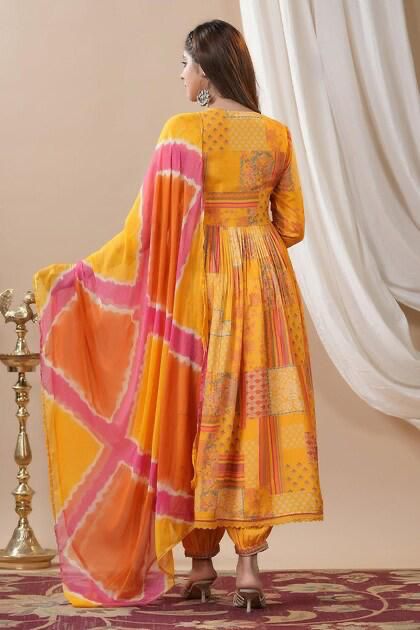 Summer Wear Beautiful Maslin Silk Fabric Dress