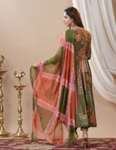 Summer Wear Beautiful Maslin Silk Fabric Dress