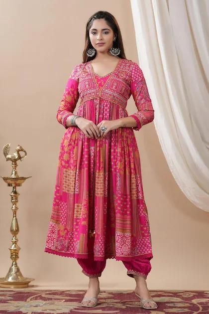 Summer Wear Beautiful Maslin Silk Fabric Dress