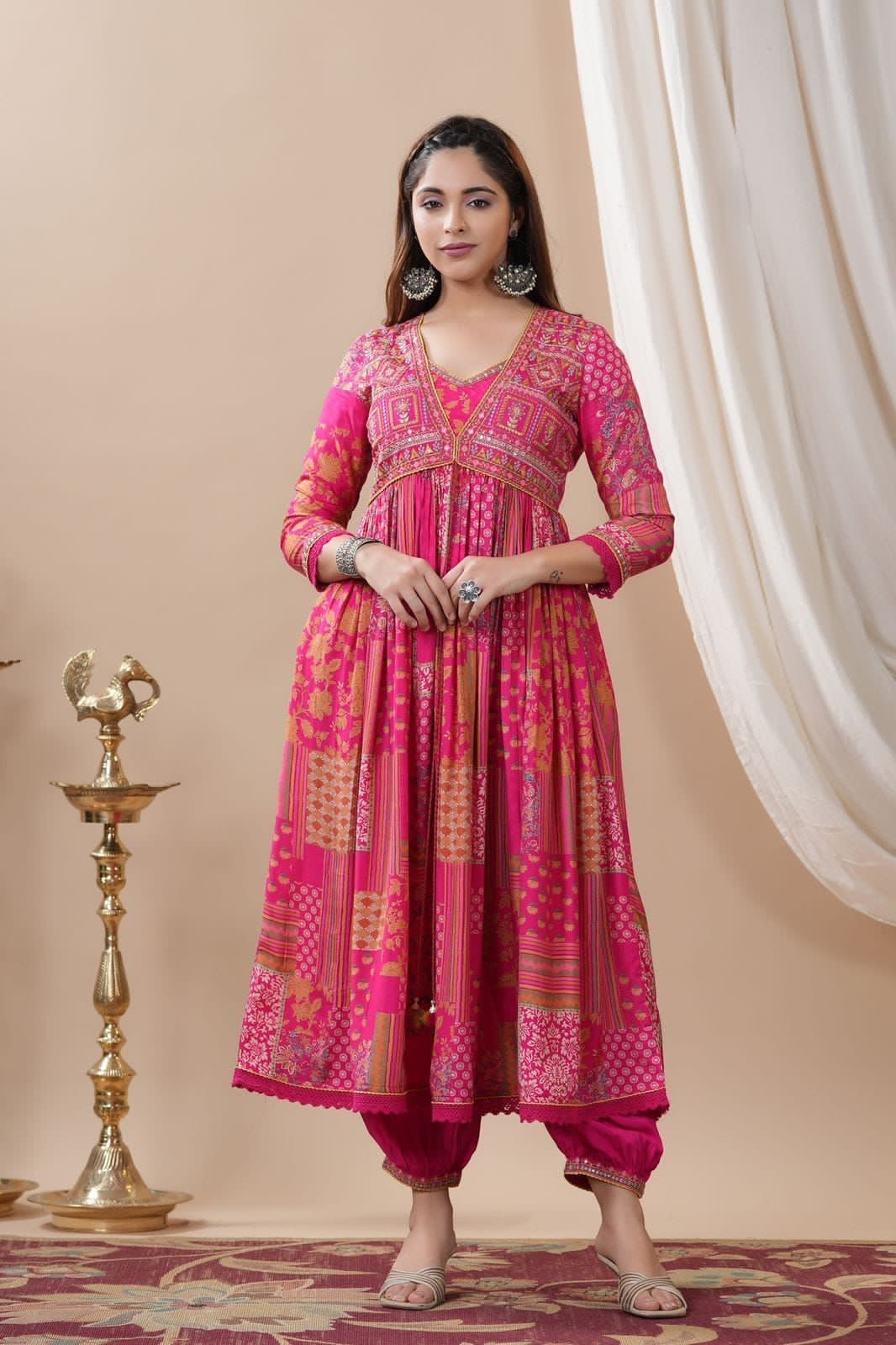 Summer Wear Beautiful Maslin Silk Fabric Dress