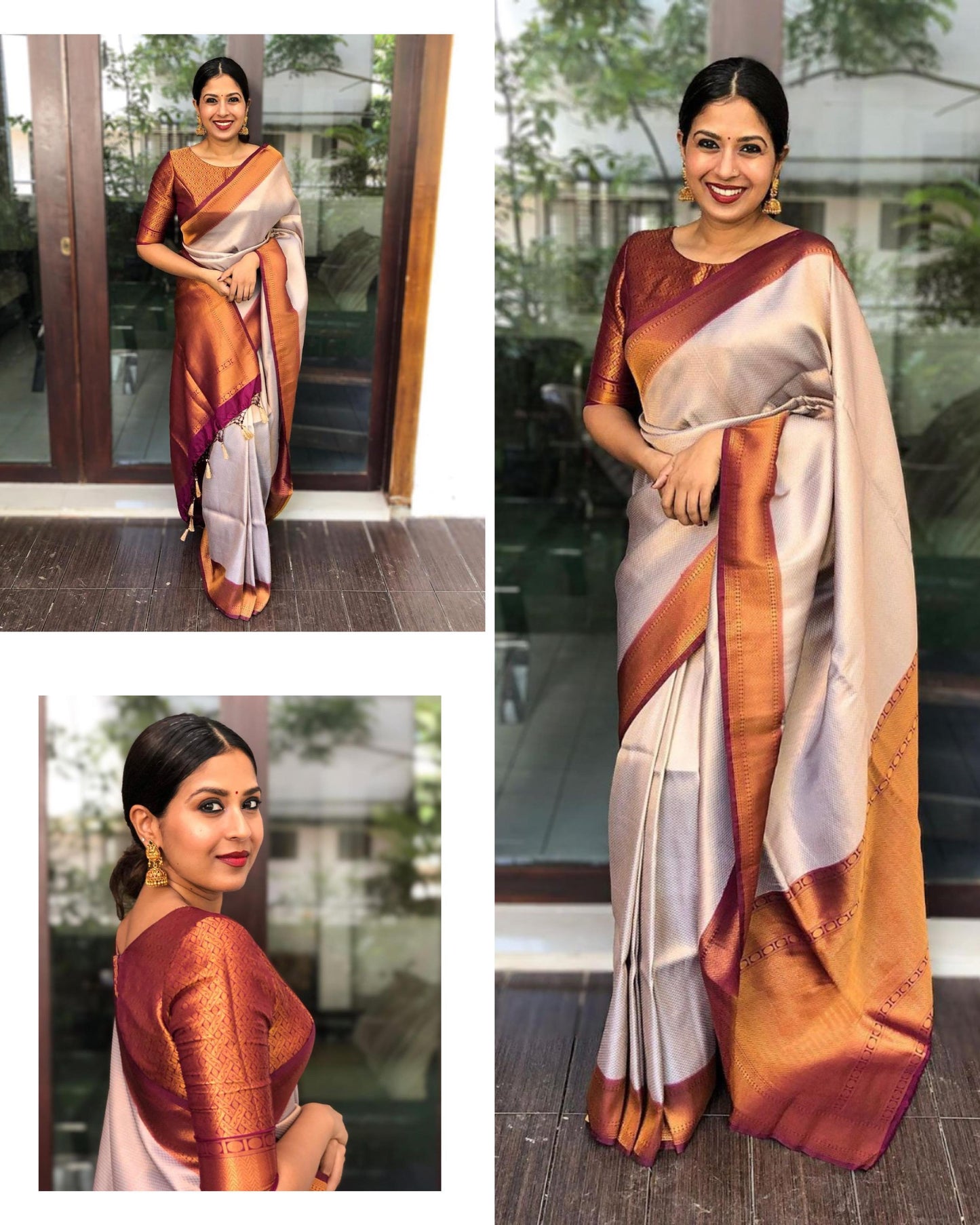 Soft Banarasi Silk Saree For Small Kitty Party