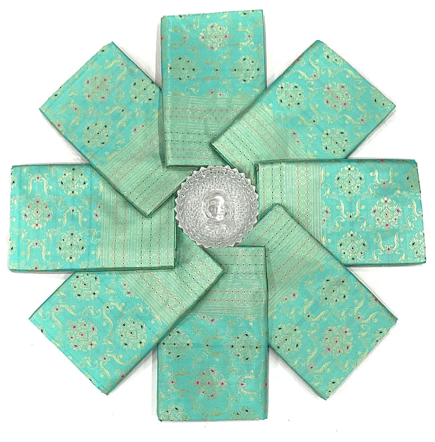 Sky BLue Color Beautiful lichi silk saree for daily wear use
