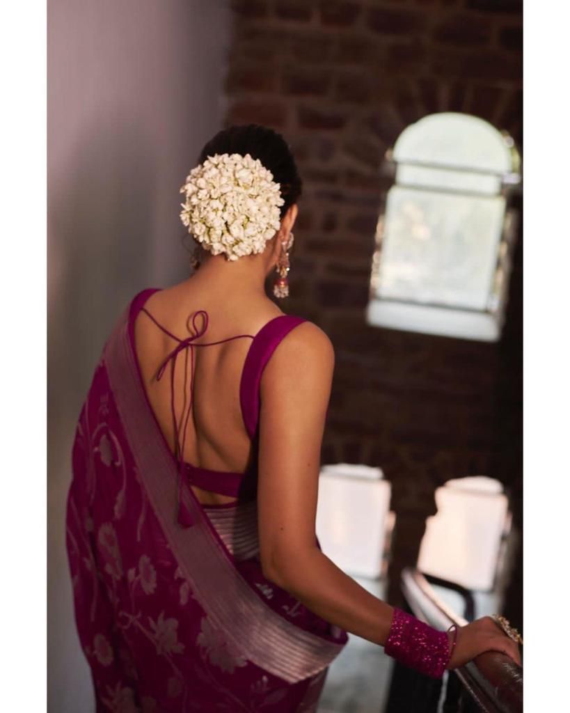 Pink Color Beautiful Silk Saree for daily wear use