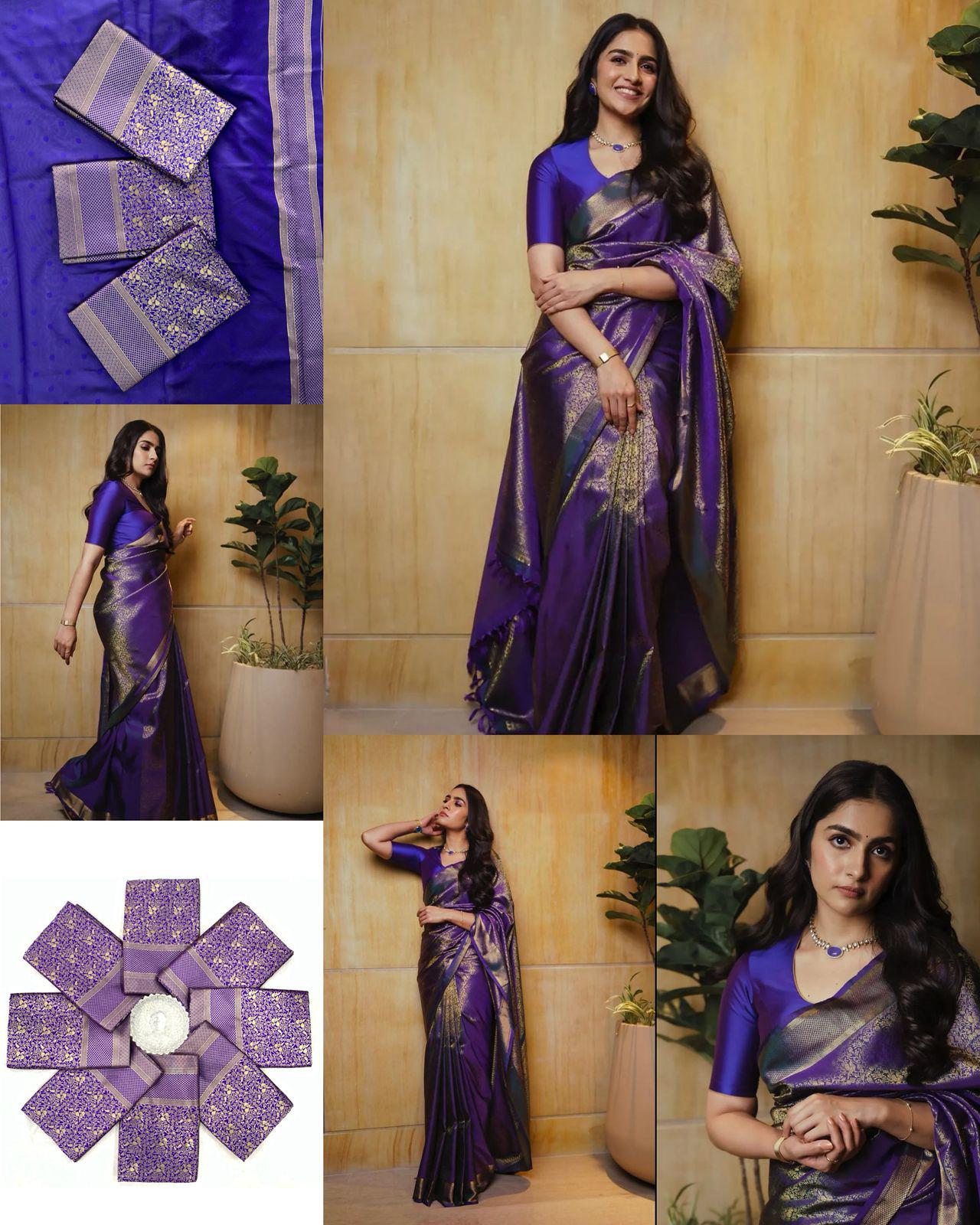 Daily Wear Silk Saree with unstich blouse
