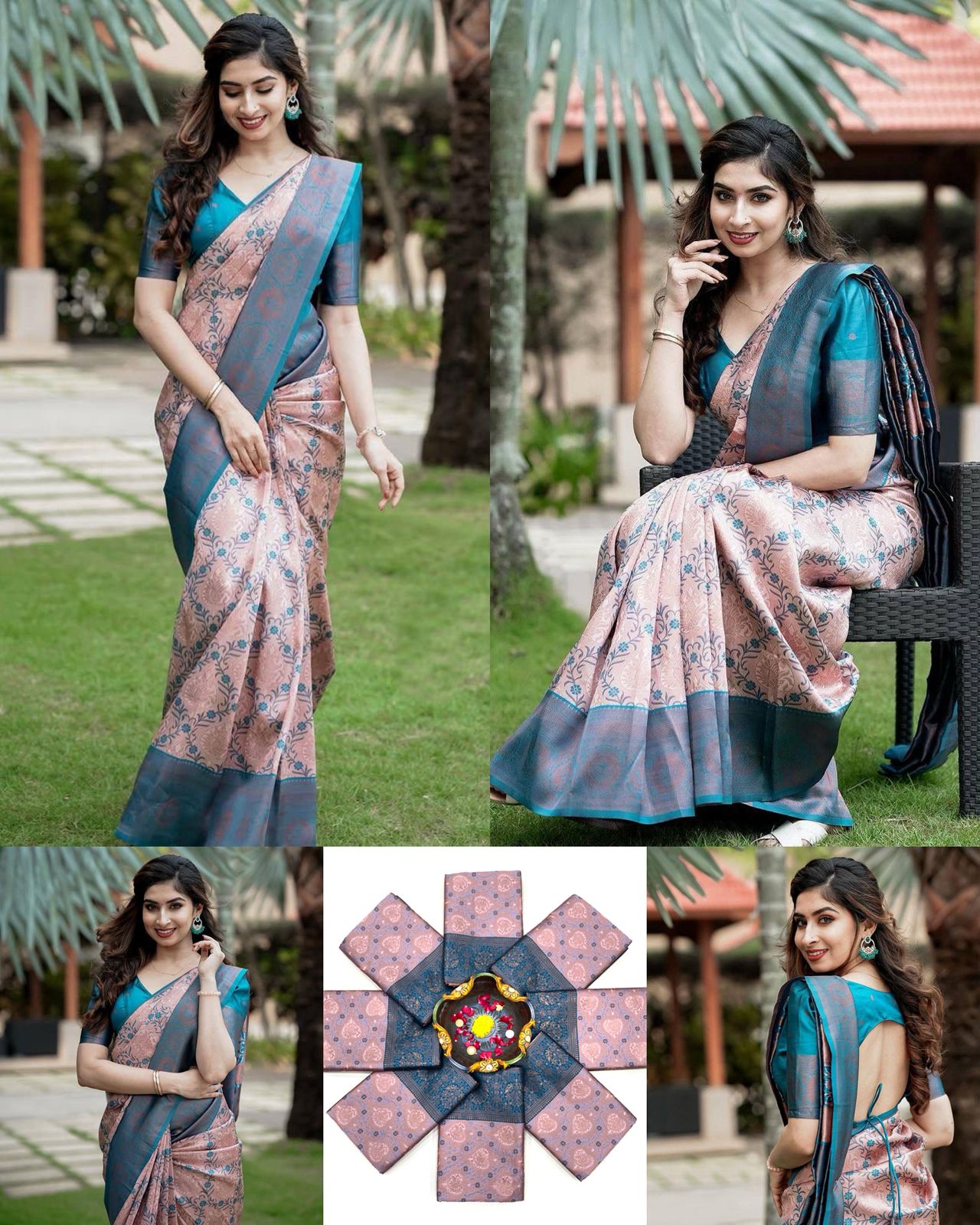 Daily Wear Silk Saree with unstich blouse