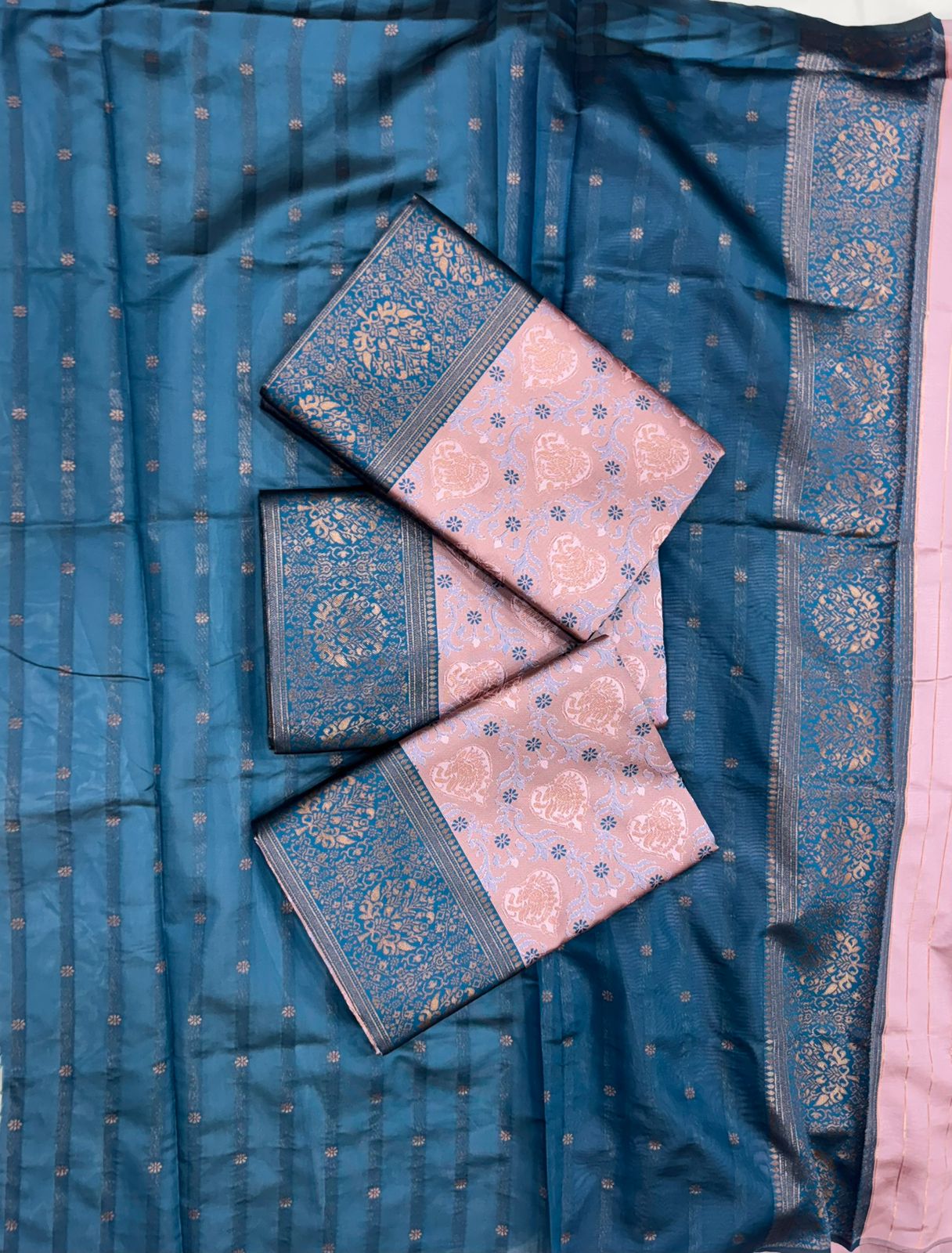 Daily Wear Silk Saree with unstich blouse
