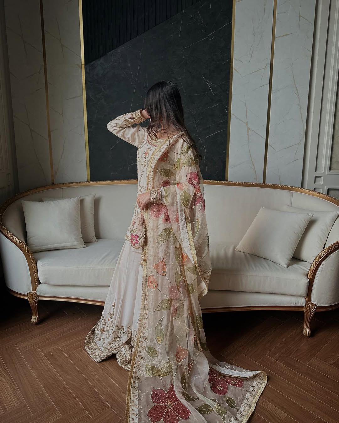 Designer Heavy Chinon With Sequence Embroidery Work Suit With Plazzo And Dupatta