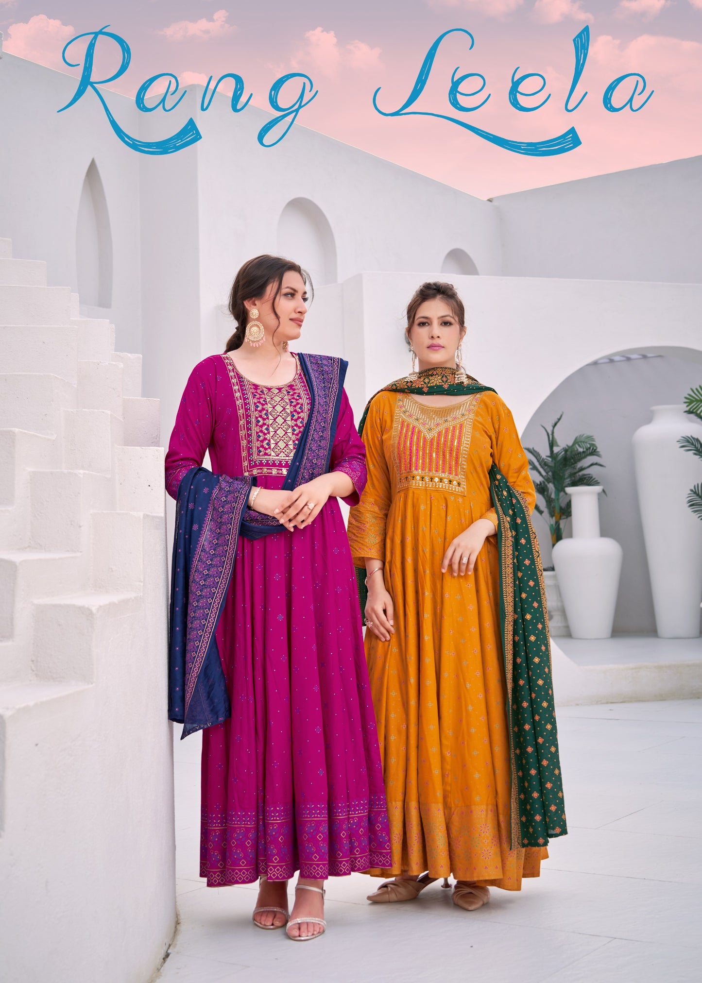 rang leela 1001 to 1008 series dress set to set only