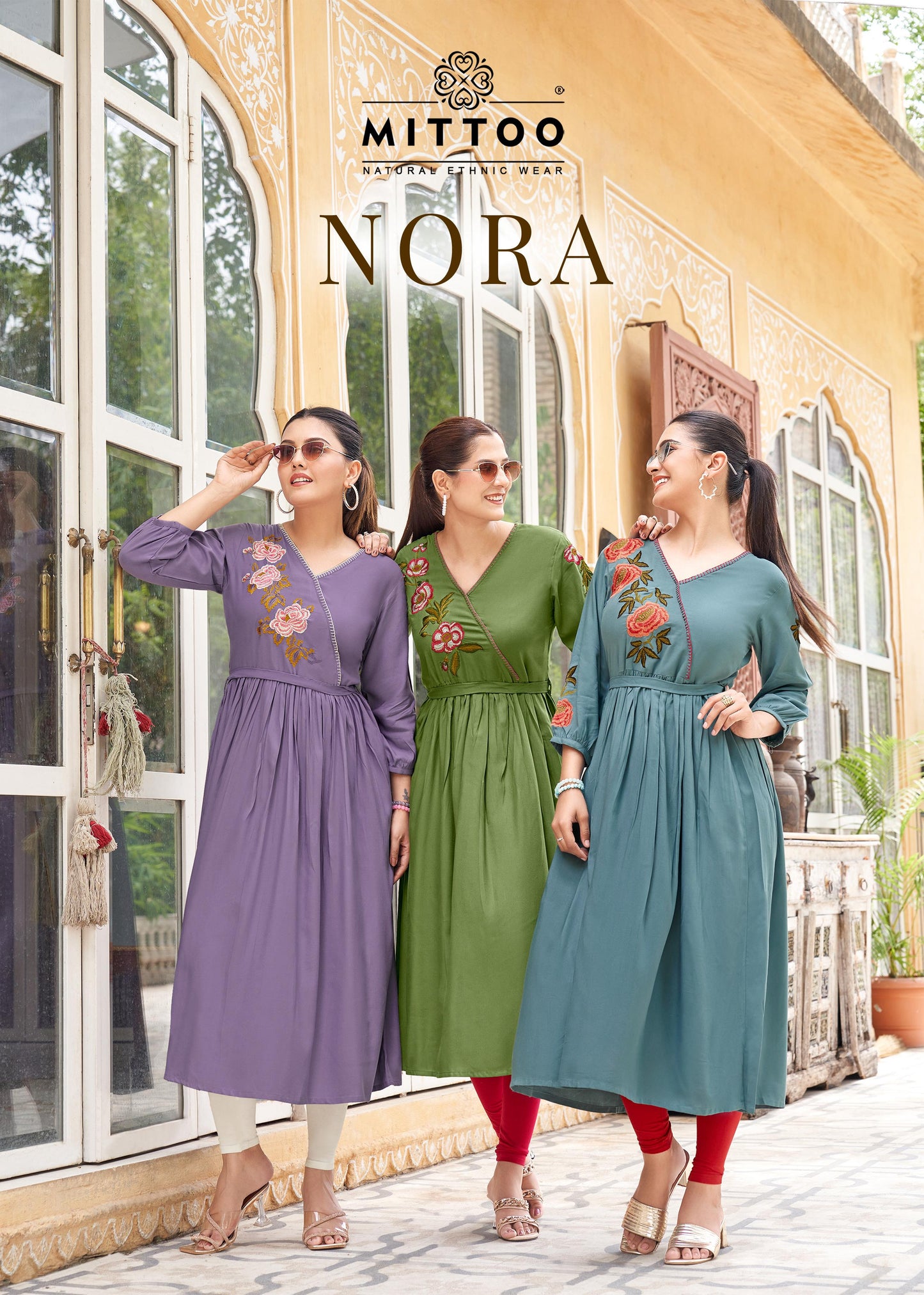 mittoo nora 4001 to 4006 series kurti set to set only