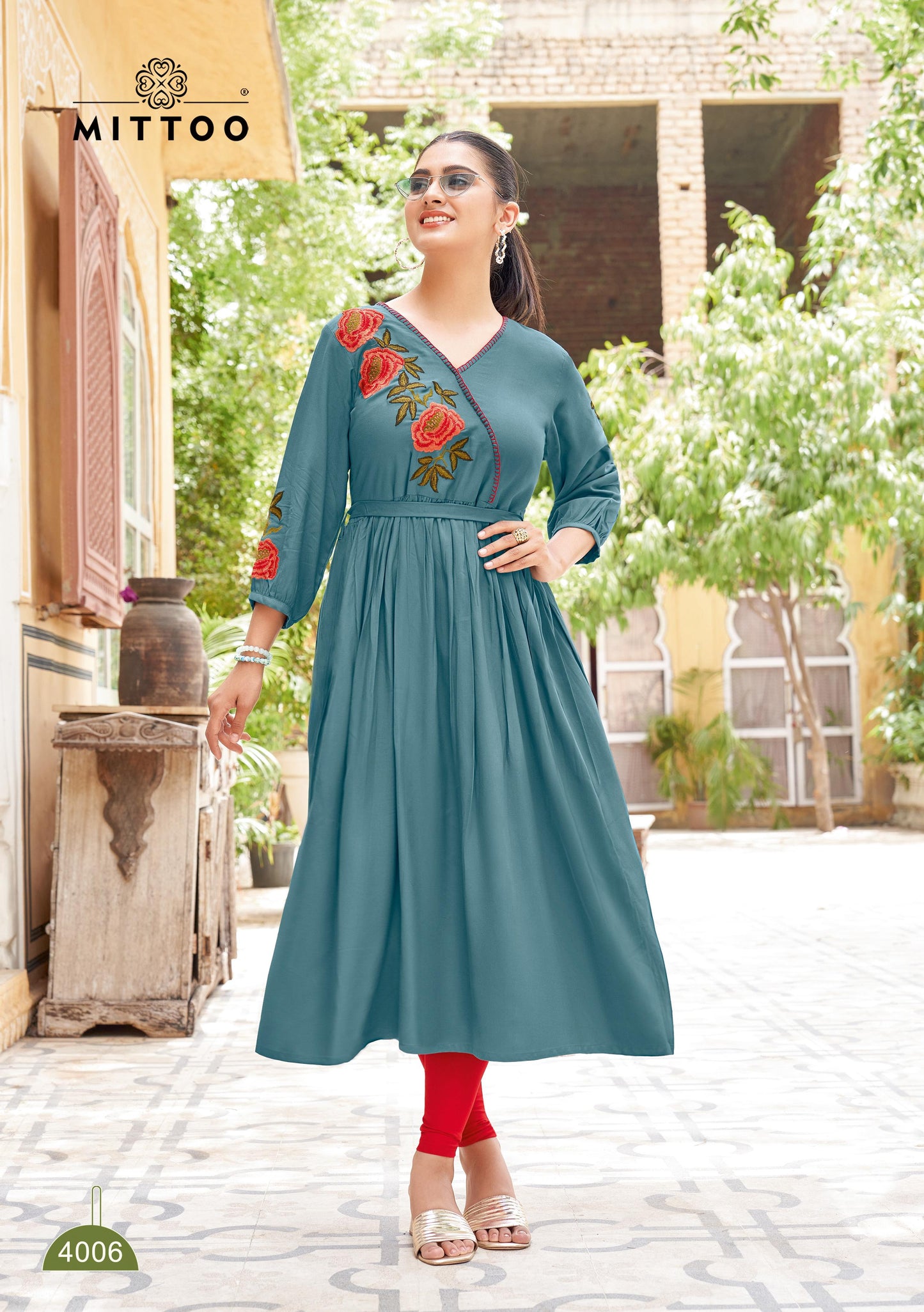 mittoo nora 4001 to 4006 series kurti set to set only