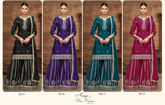 Aanaya Vol - 223 series 223 a to 223 d dress set to set