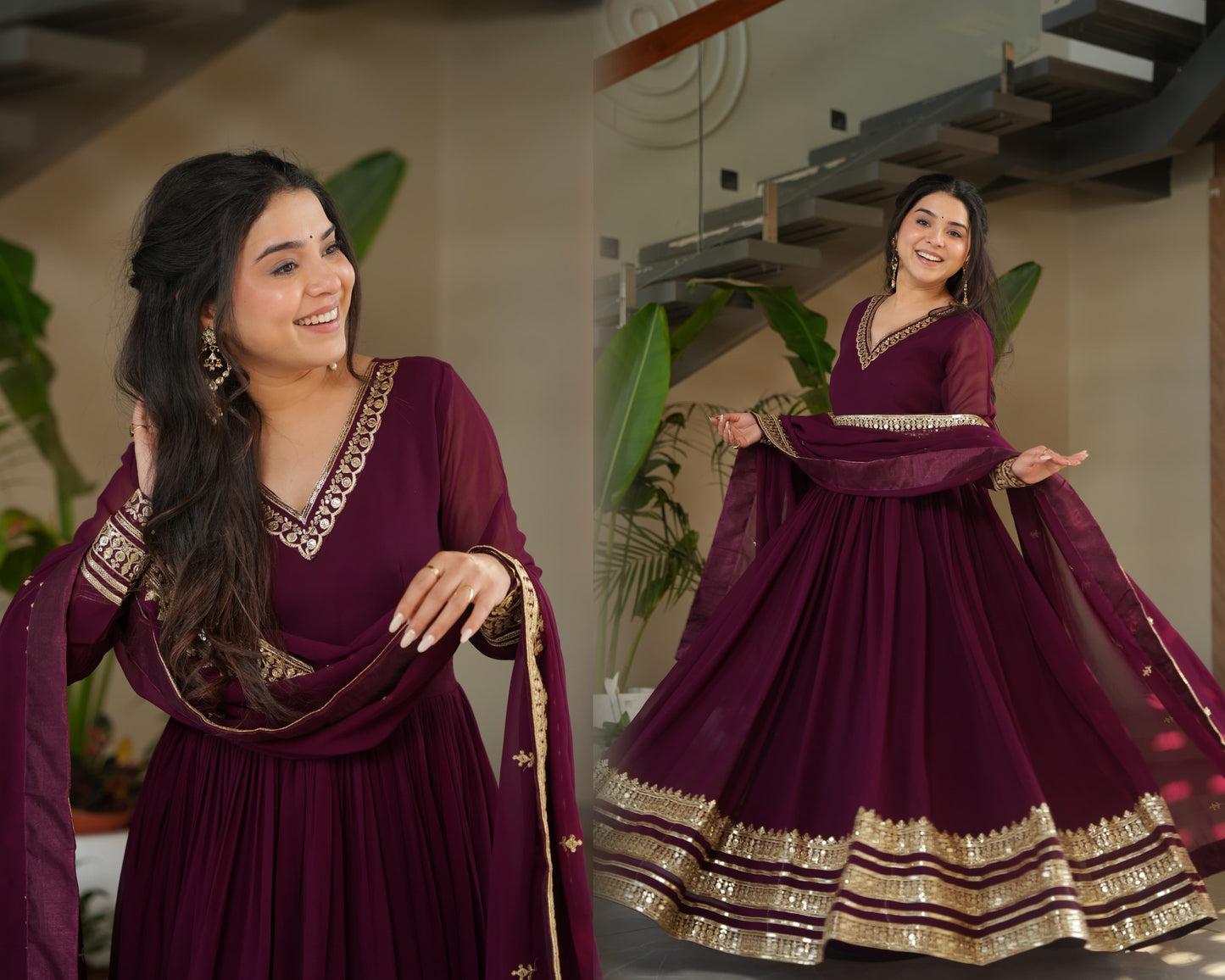 Beautiful Georgette Gown for partywear